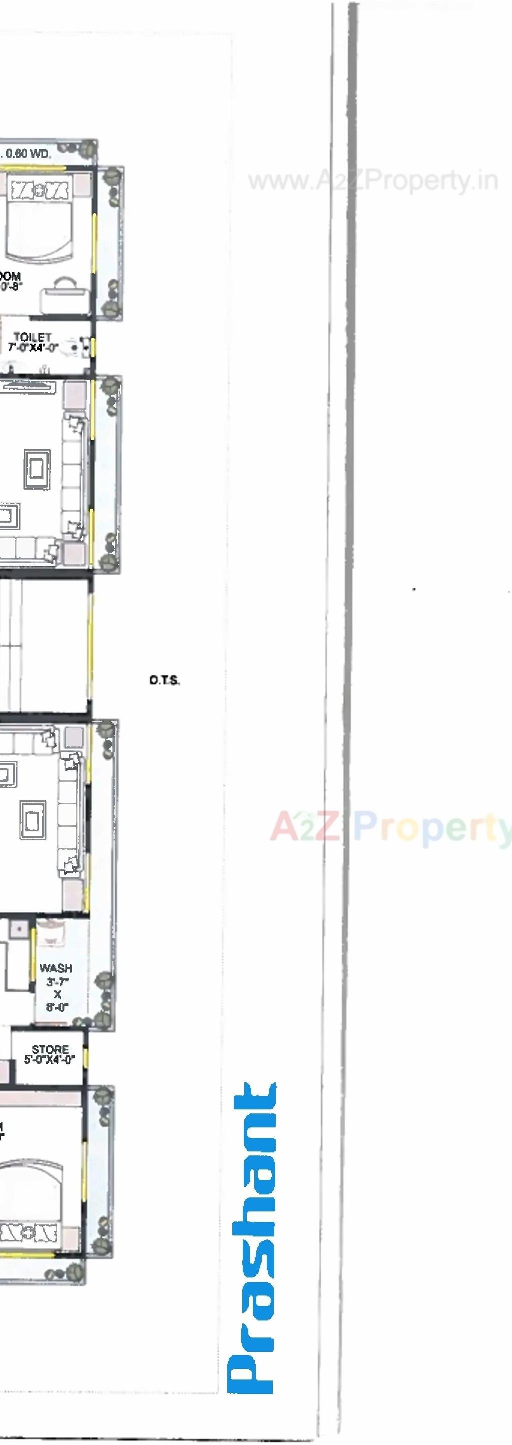 Layout of real estate project Prashant Appartments located at Jamnagar, Jamnagar, Gujarat