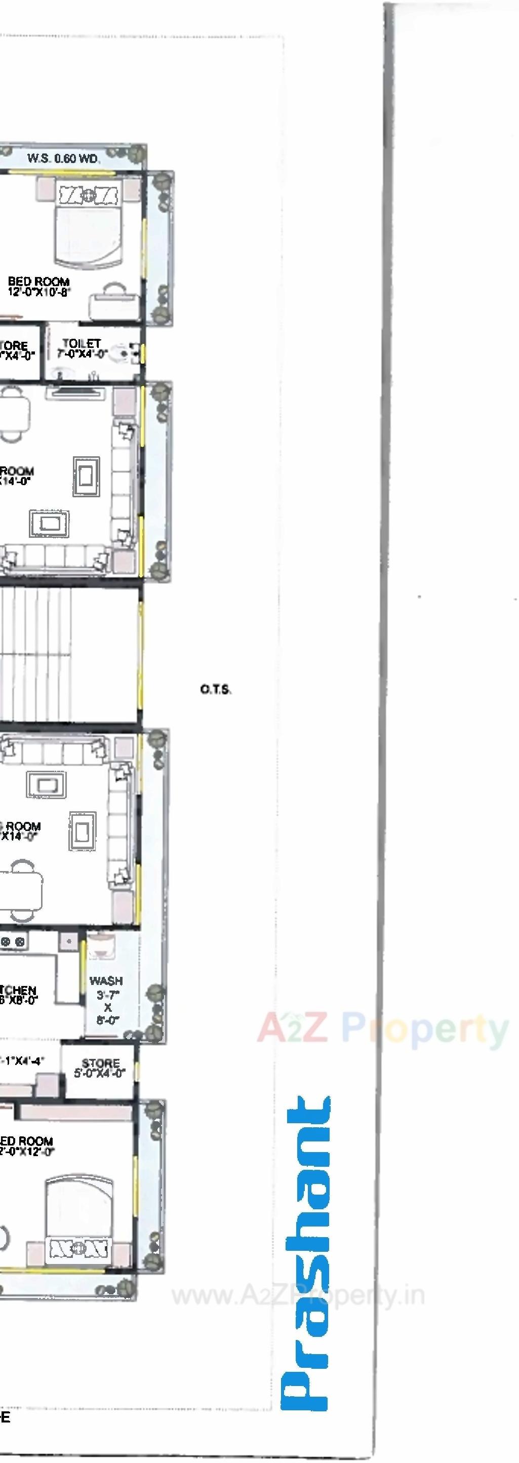 Layout of real estate project Prashant Appartments located at Jamnagar, Jamnagar, Gujarat