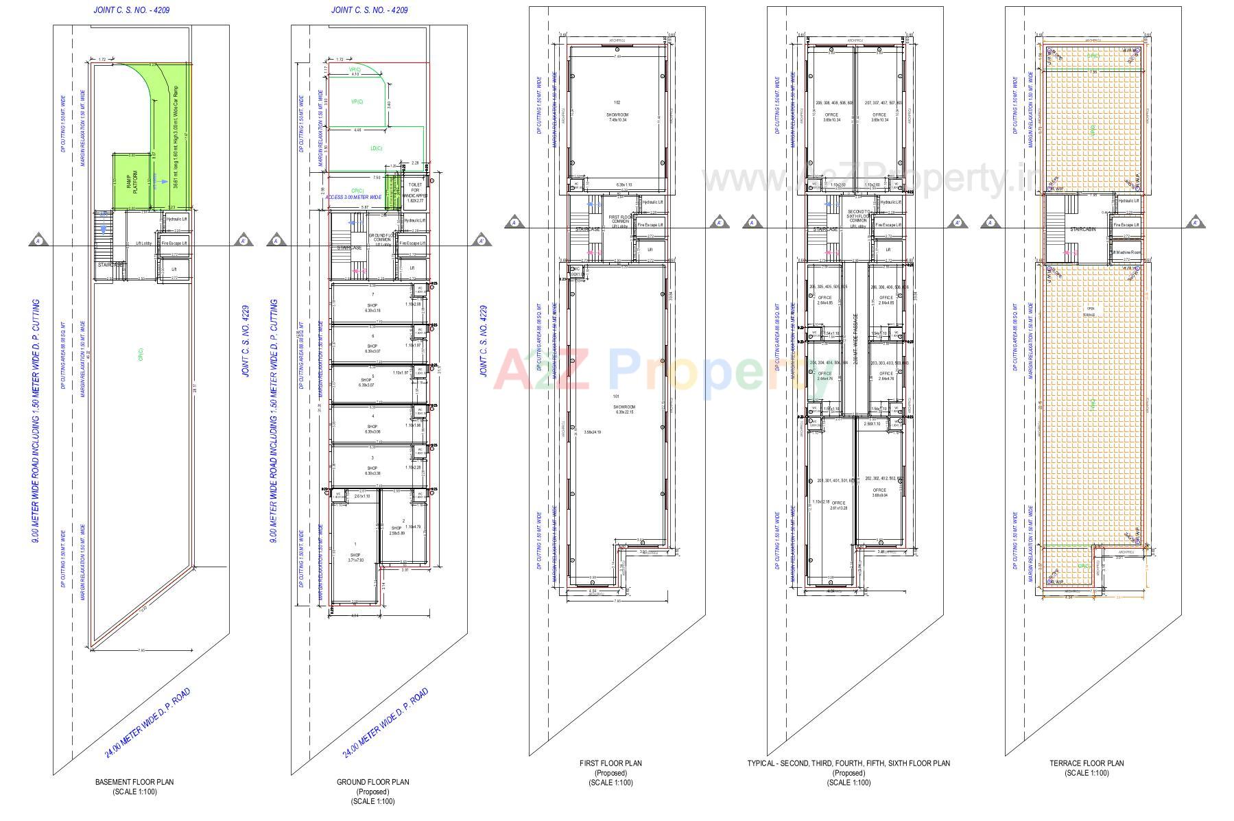 Layout of real estate project Prime Paradise located at Jamnagar, Jamnagar, Gujarat