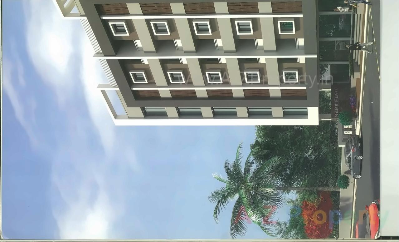 3D Elevation of real estate project Pushpak Harmony located at Jamnagar, Jamnagar, Gujarat