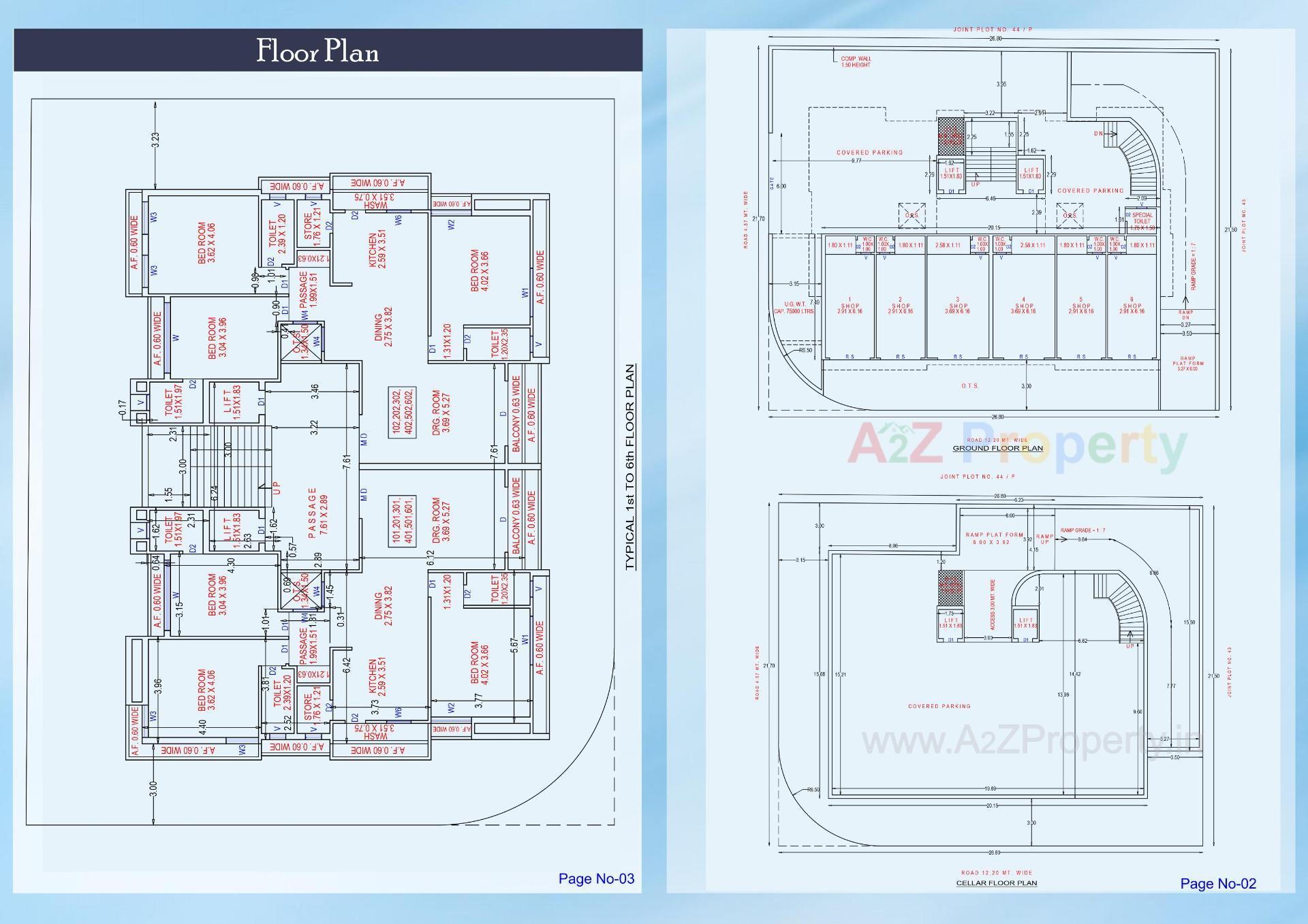 Layout of real estate project Pushpak Residency 0 located at Jamnagar, Jamnagar, Gujarat