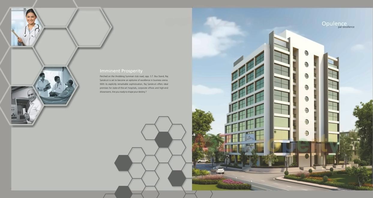 3D Elevation of real estate project Raj Sanskruti located at Jamnagar, Jamnagar, Gujarat