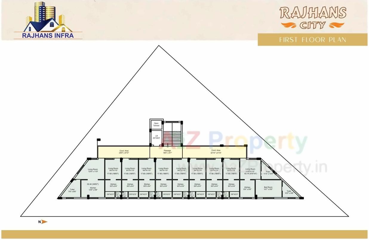 Layout of real estate project Rajhans City located at Jamnagar, Jamnagar, Gujarat