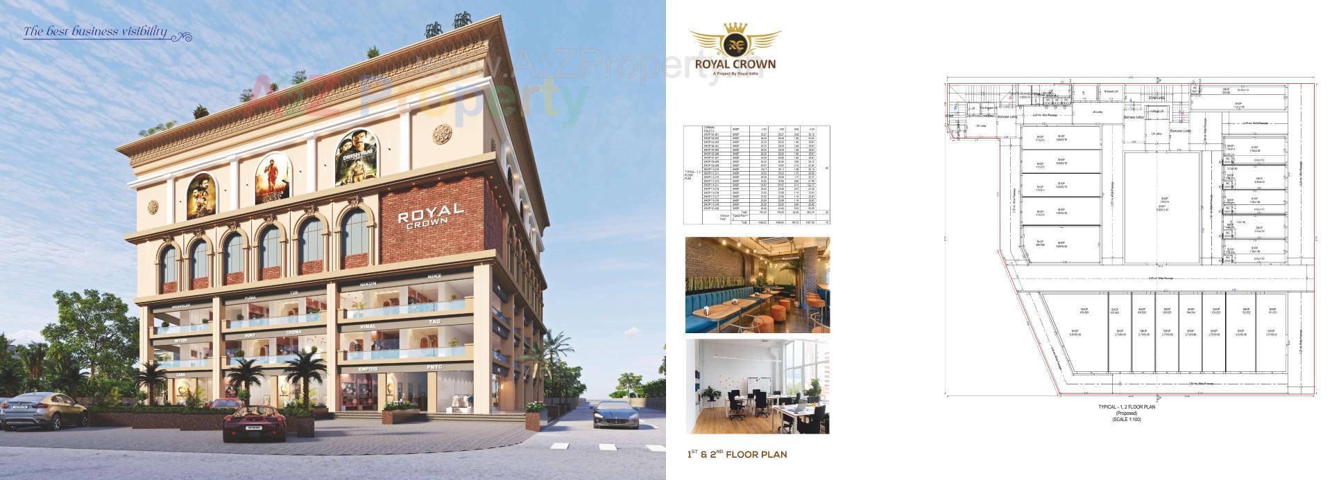 Layout of real estate project Royal Crown located at Jamnagar, Jamnagar, Gujarat