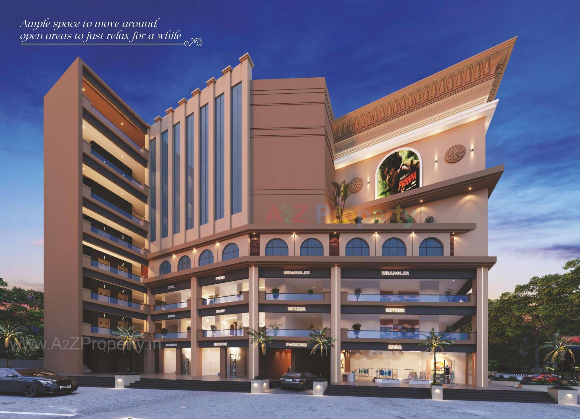 3D Elevation of real estate project Royal Crown located at Jamnagar, Jamnagar, Gujarat