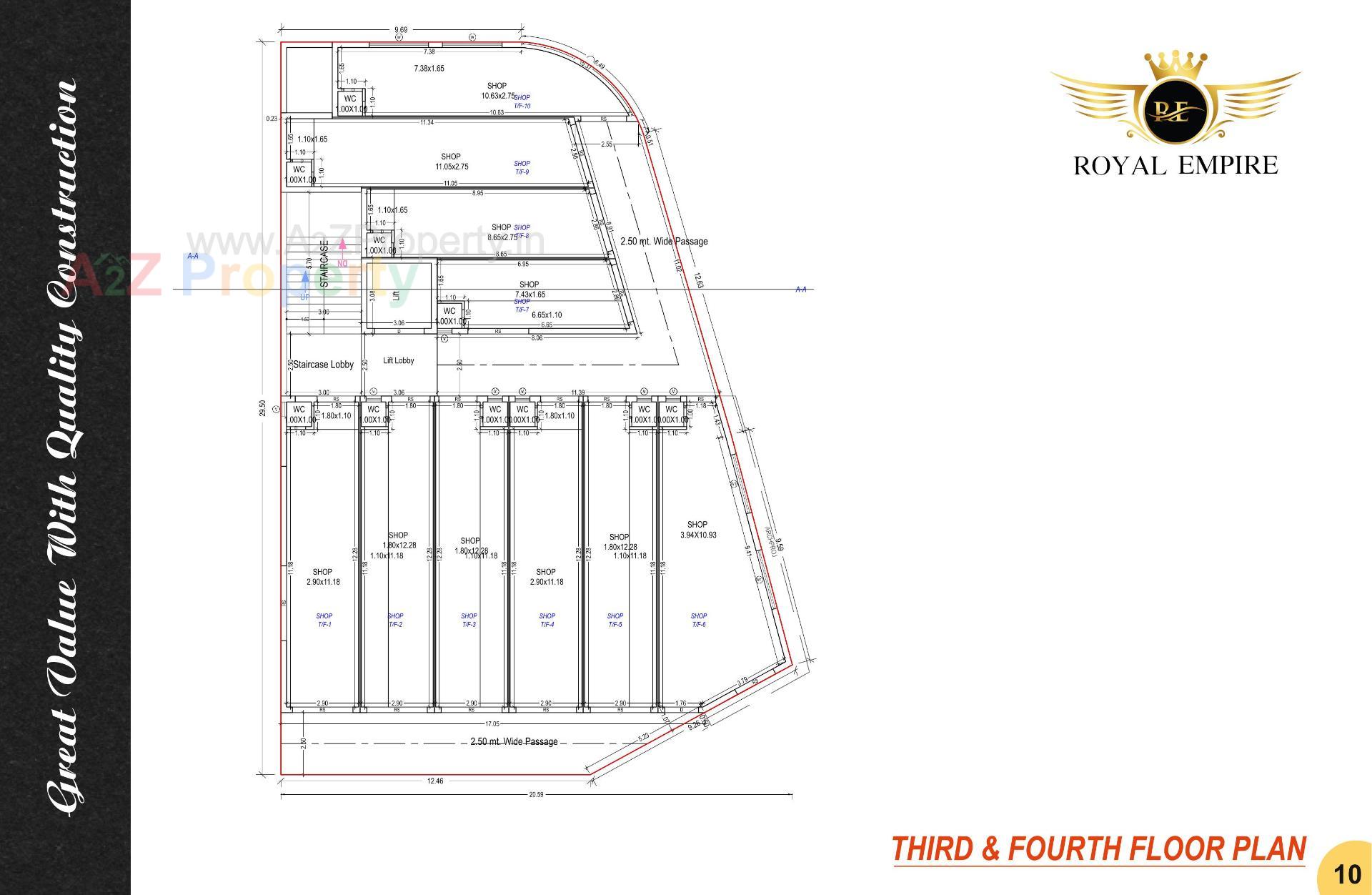 Layout of real estate project Royal Empire located at Jamnagar, Jamnagar, Gujarat