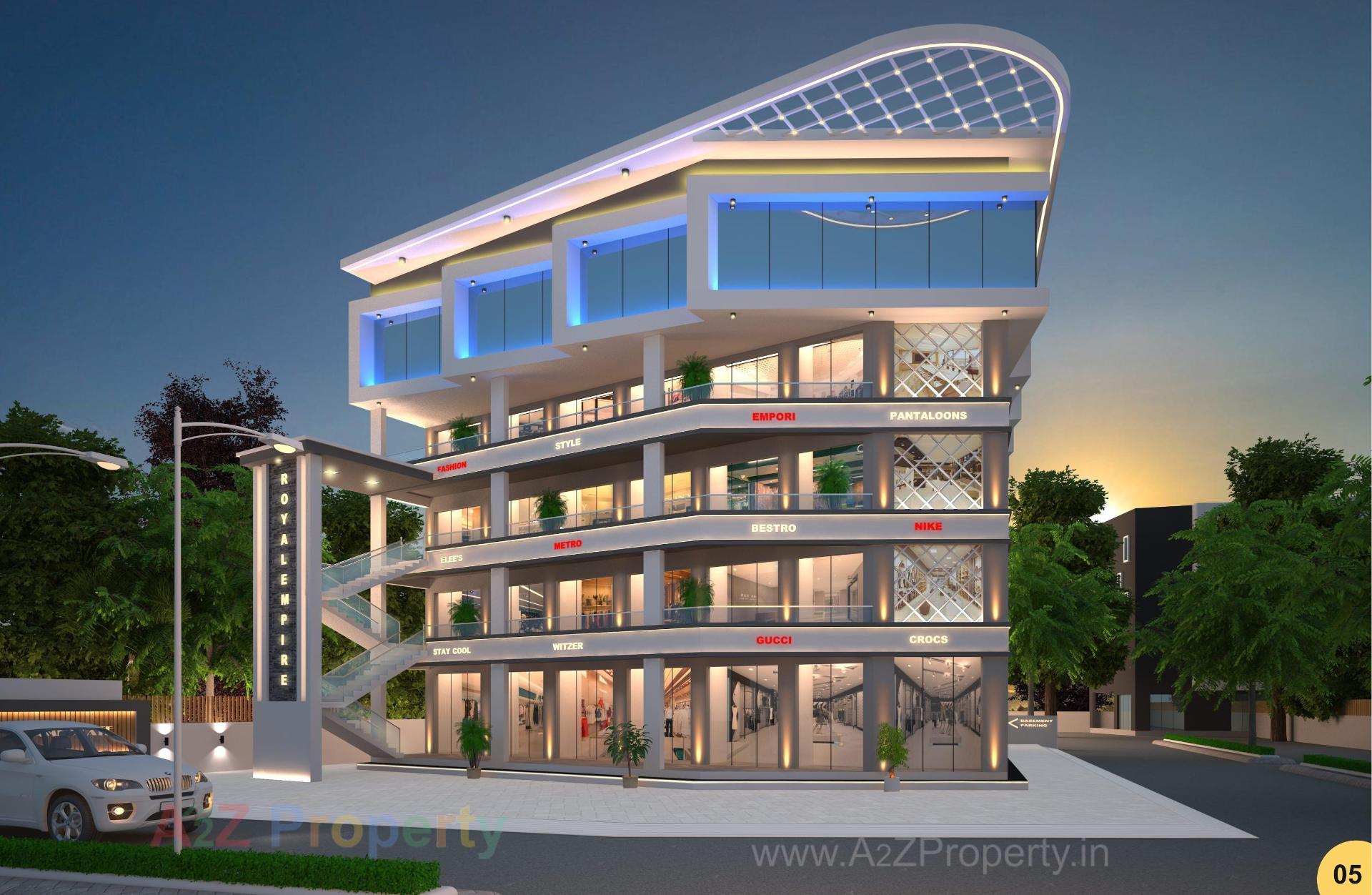 3D Elevation of real estate project Royal Empire located at Jamnagar, Jamnagar, Gujarat