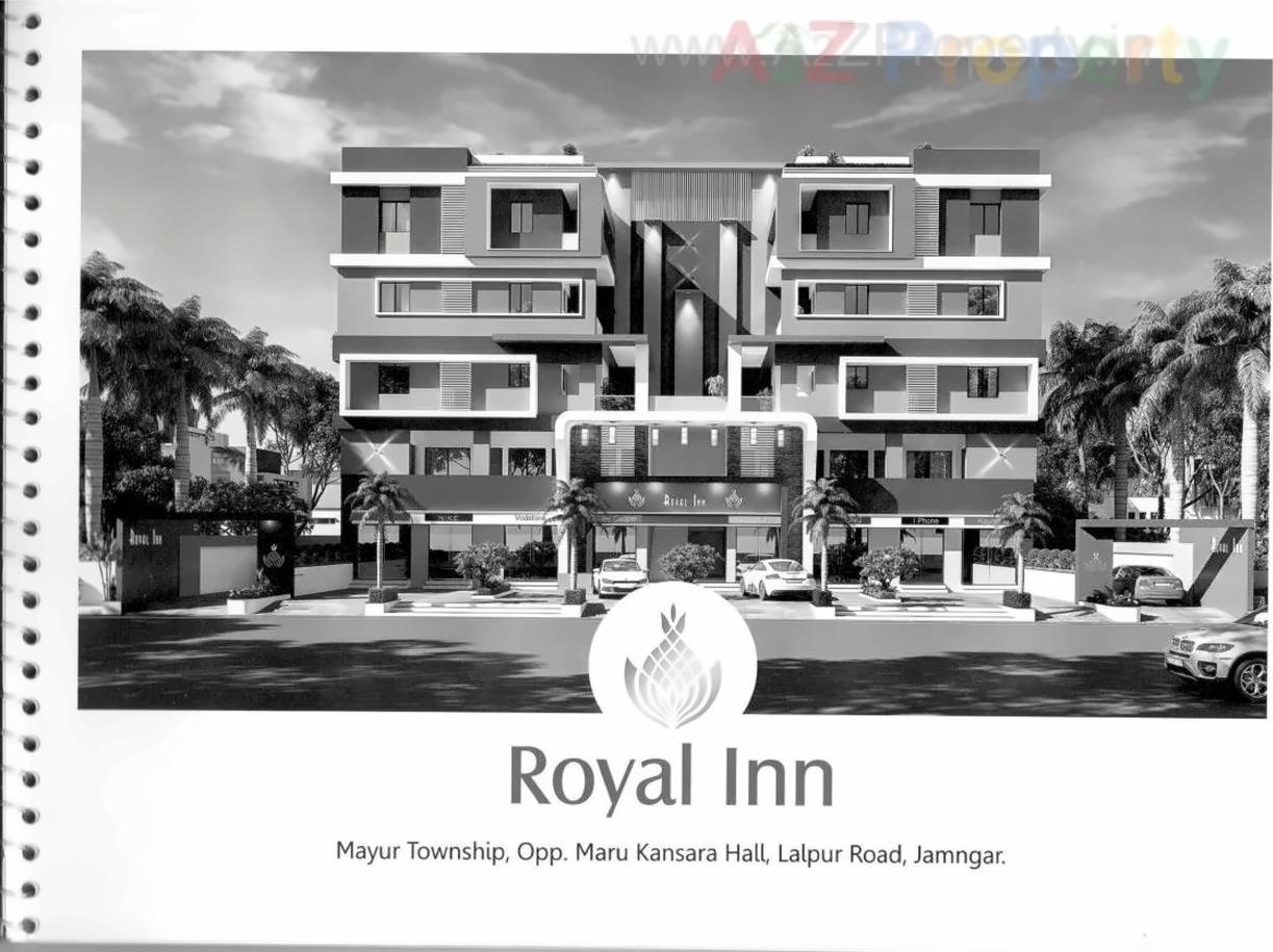 3D Elevation of real estate project Royal Inn located at Jamnagar, Jamnagar, Gujarat