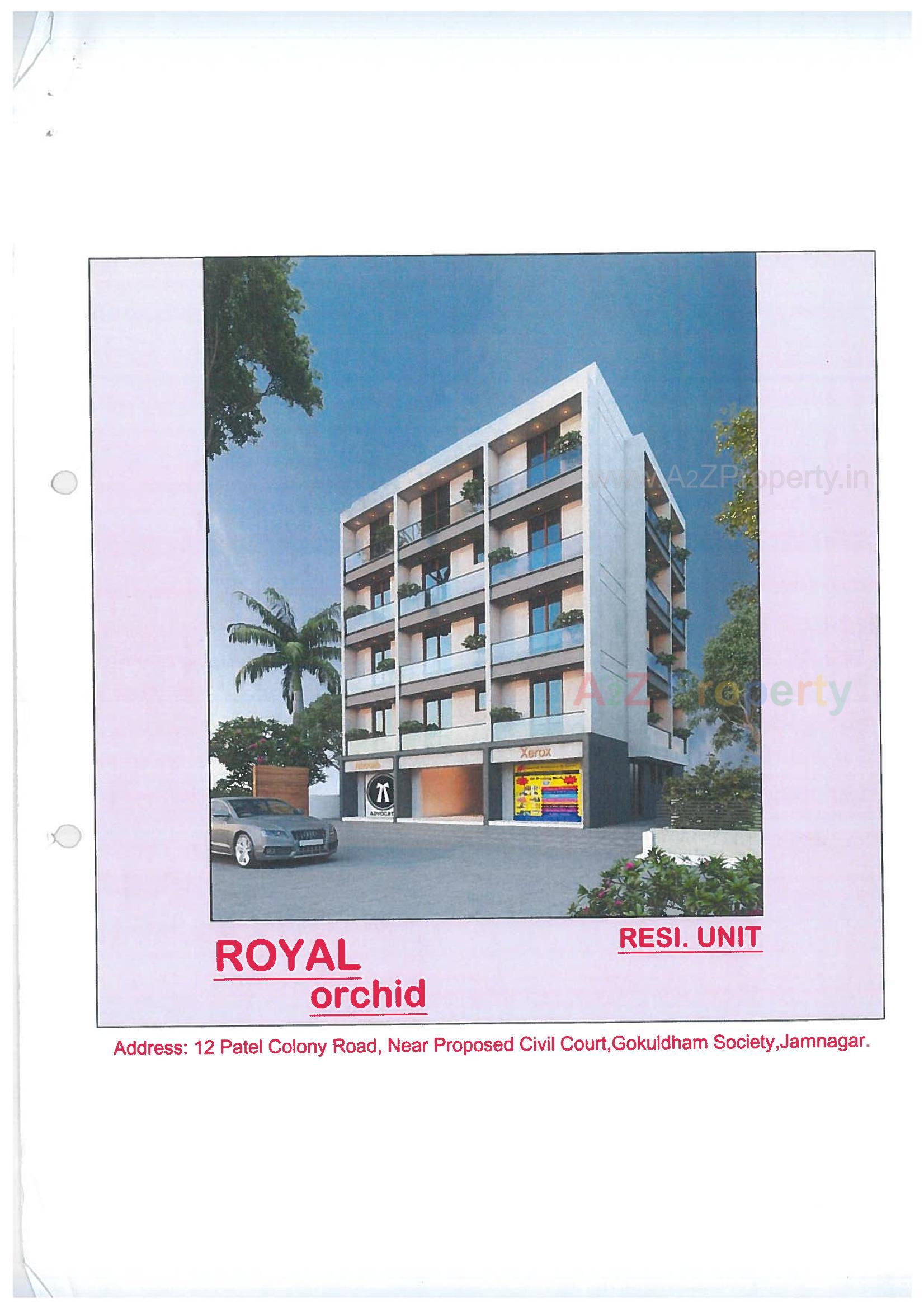 Layout of real estate project Royal Orchid located at Jamnagar, Jamnagar, Gujarat