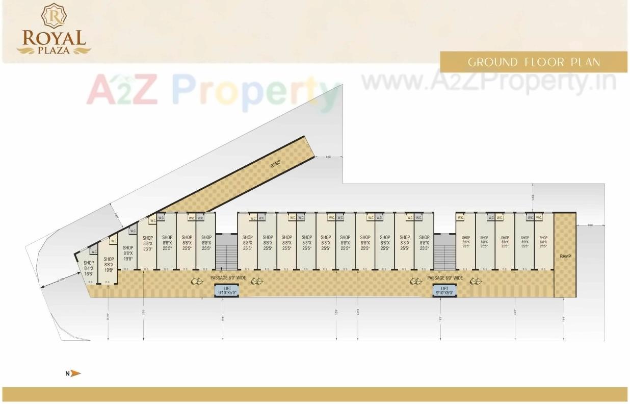 Layout of real estate project Royal Plaza located at Jamnagar, Jamnagar, Gujarat