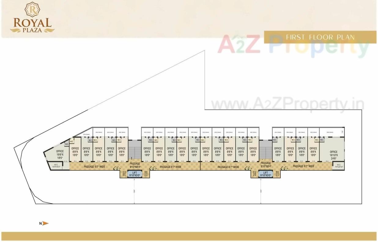 Layout of real estate project Royal Plaza located at Jamnagar, Jamnagar, Gujarat