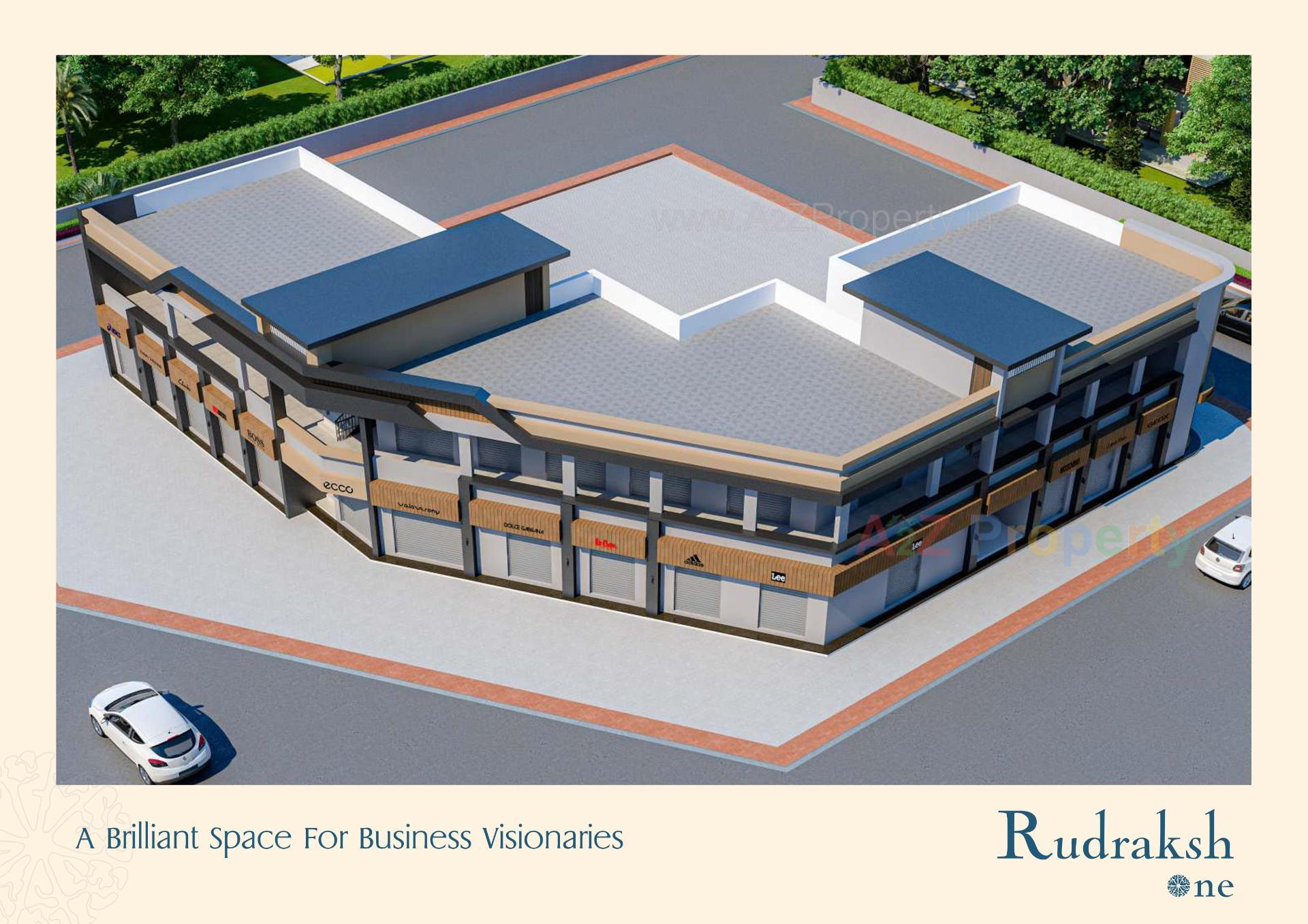 3D Elevation of real estate project Rudraksh One located at Lakhabaval, Jamnagar, Gujarat