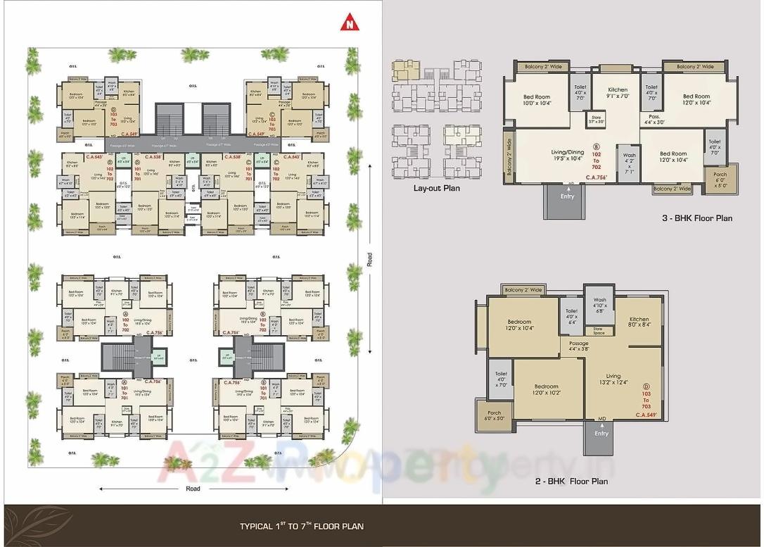 Layout of real estate project Satyam Status located at Vibhapar, Jamnagar, Gujarat