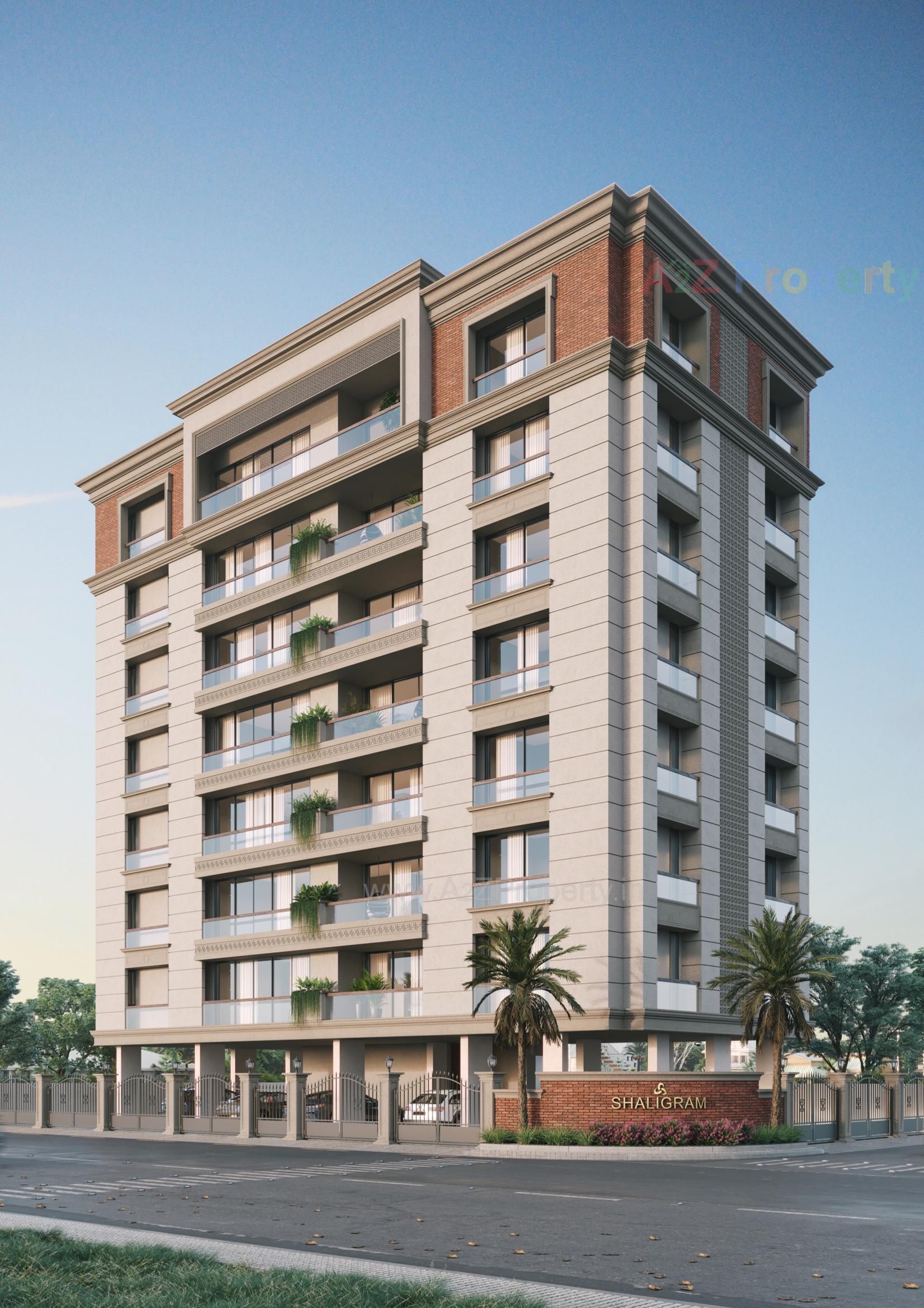 3D Elevation of real estate project Shaligram located at Jamnagar, Jamnagar, Gujarat