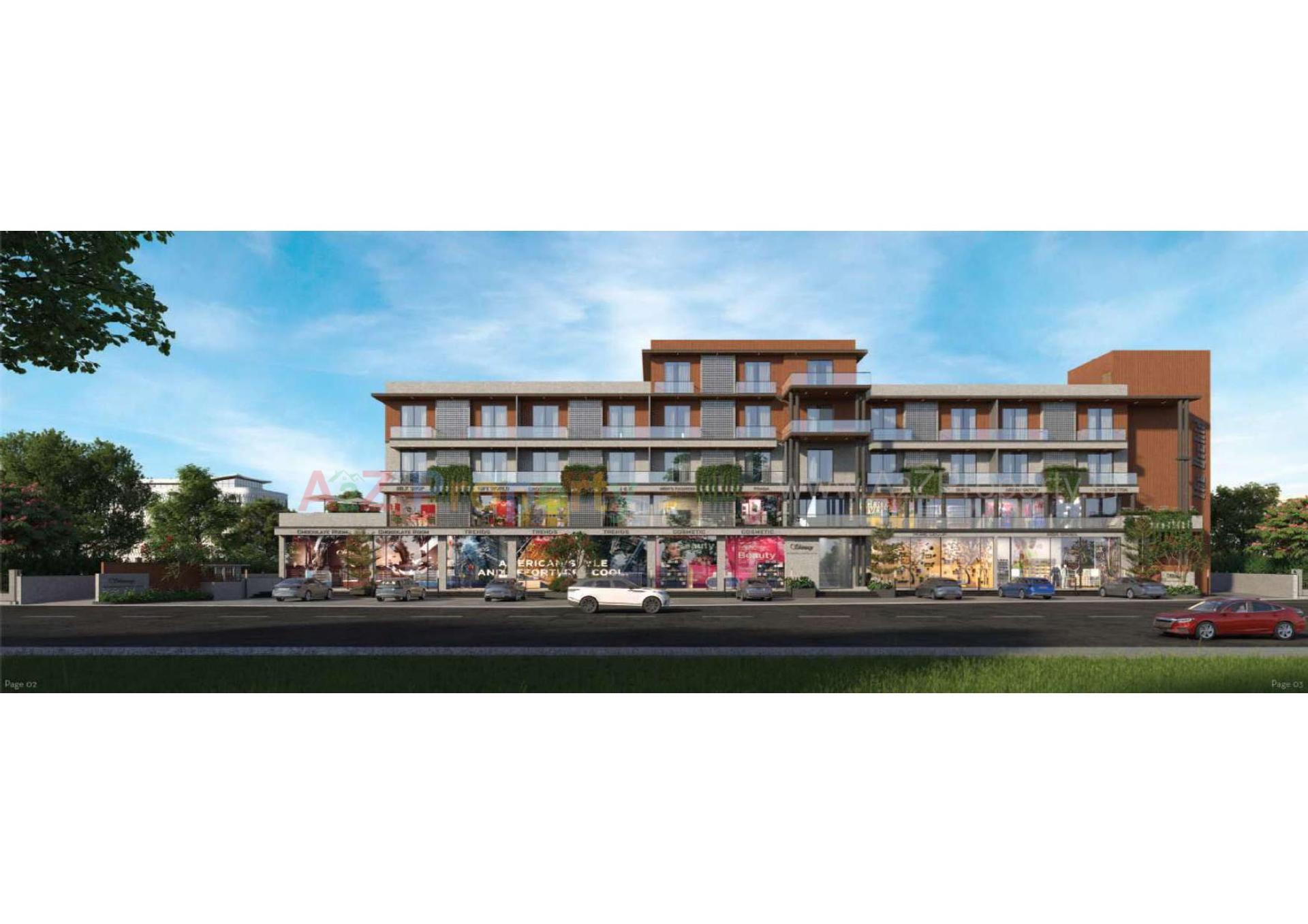 3D Elevation of real estate project Shivay Complex located at Jamnagar , Jamnagar, Gujarat