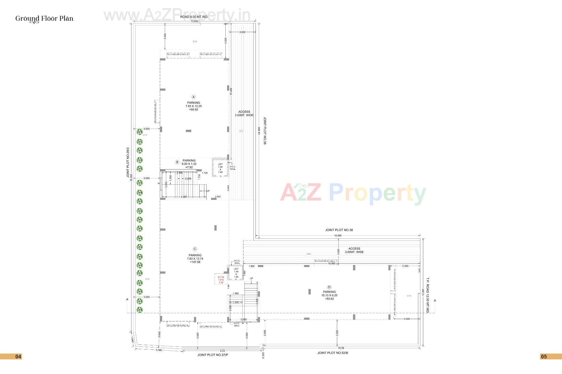 Layout of real estate project Shree Raj Heights located at Jamnagar, Jamnagar, Gujarat