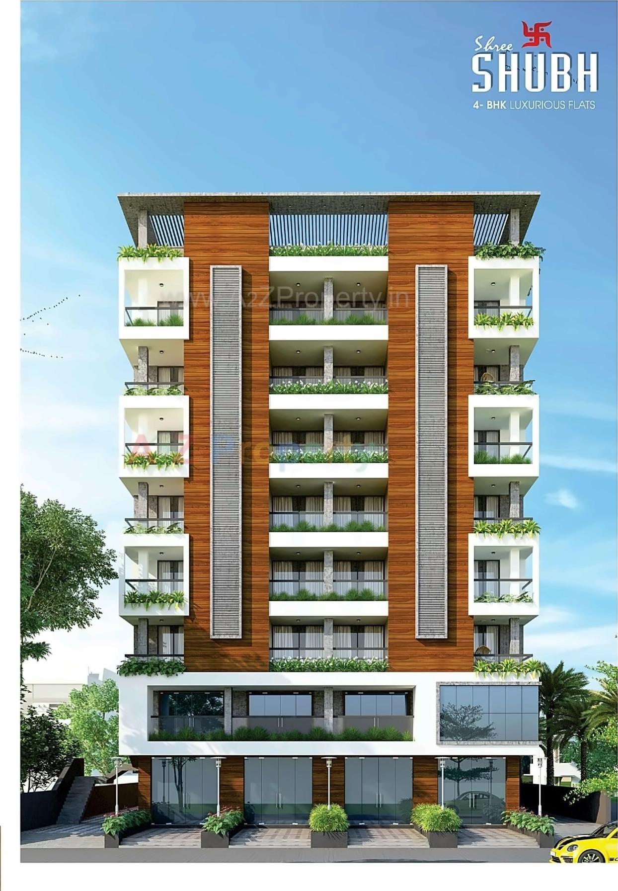 3D Elevation of real estate project Shree Shubh located at Jamnagar, Jamnagar, Gujarat