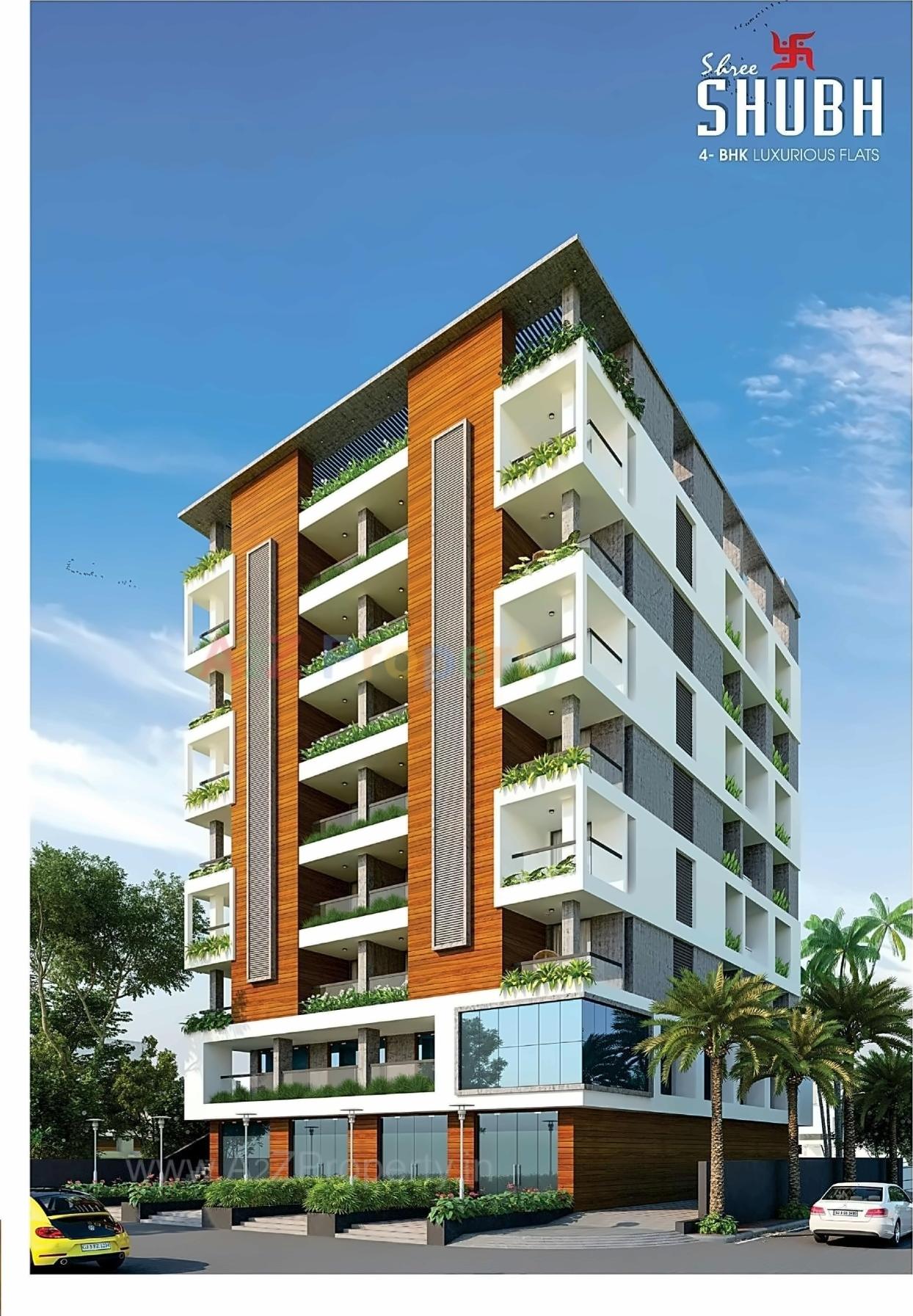 3D Elevation of real estate project Shree Shubh located at Jamnagar, Jamnagar, Gujarat