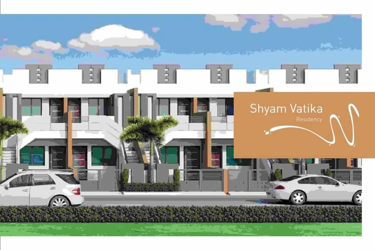 3D Elevation of real estate project Shyam Vatika Residency () located at Kalavad, Jamnagar, Gujarat