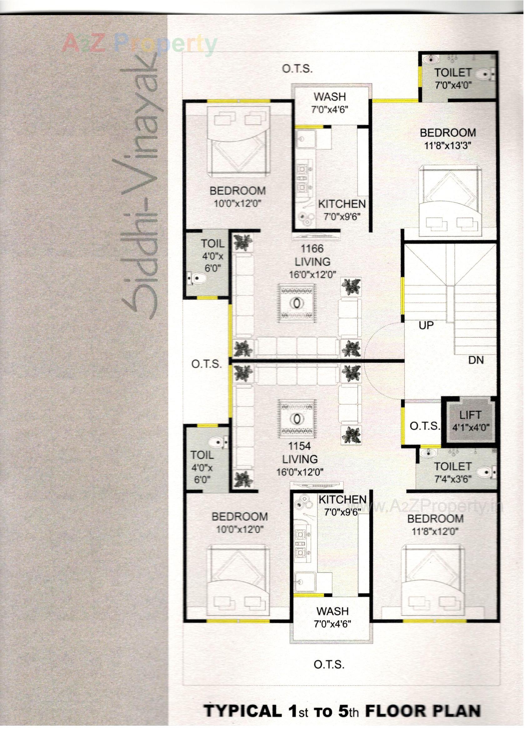 Layout of real estate project Siddhi Vinayak Residency located at Jamnagar, Jamnagar, Gujarat