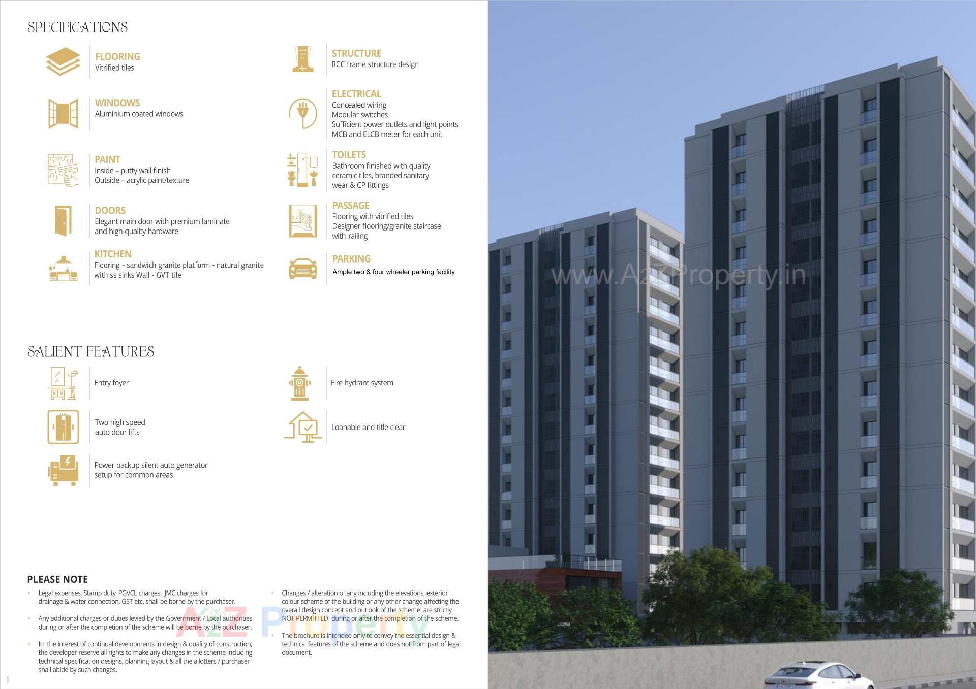 3D Elevation of real estate project Silver Dreamz located at Jamnagar, Jamnagar, Gujarat
