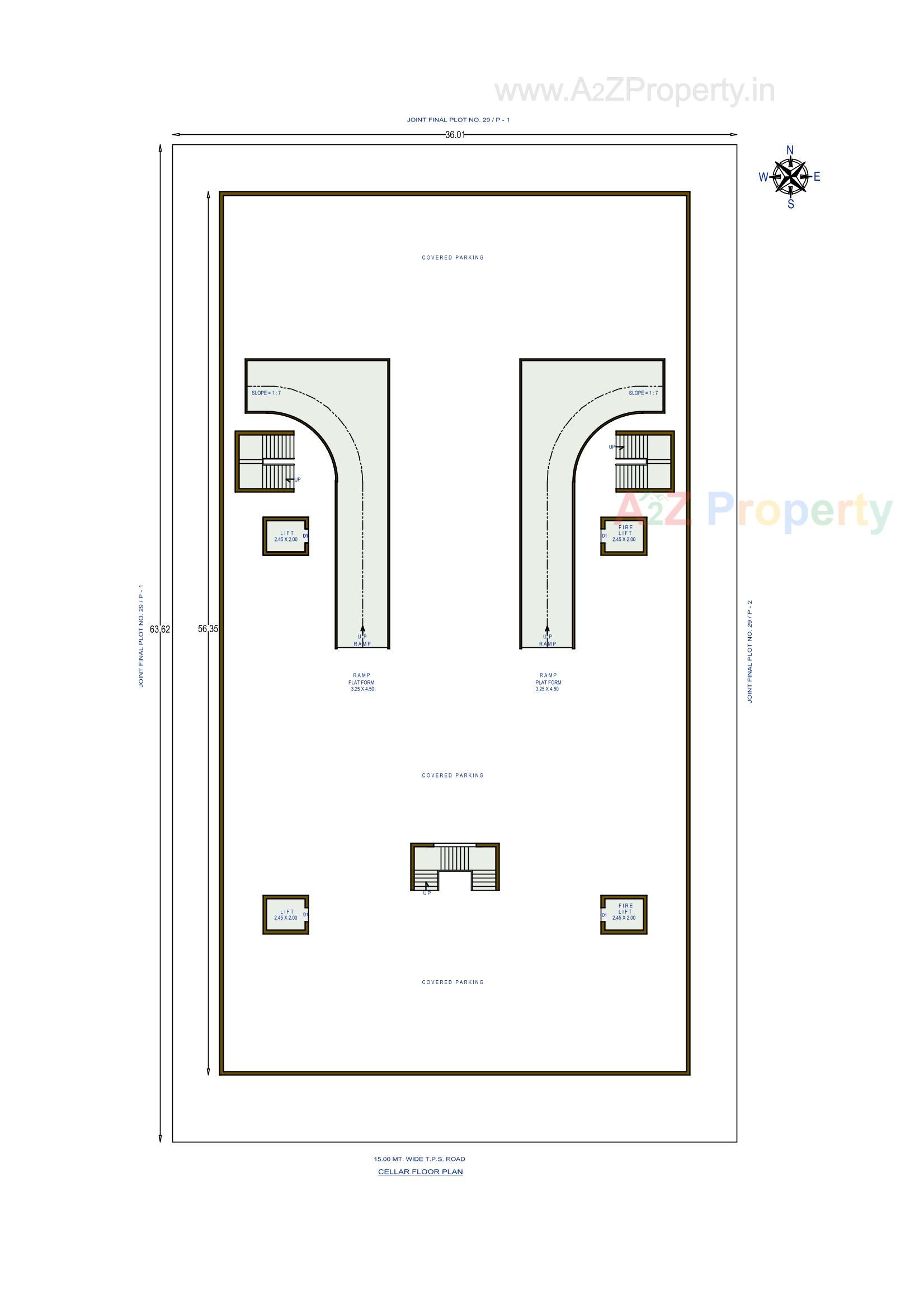Layout of real estate project Silver Heights located at Vibhapar, Jamnagar, Gujarat