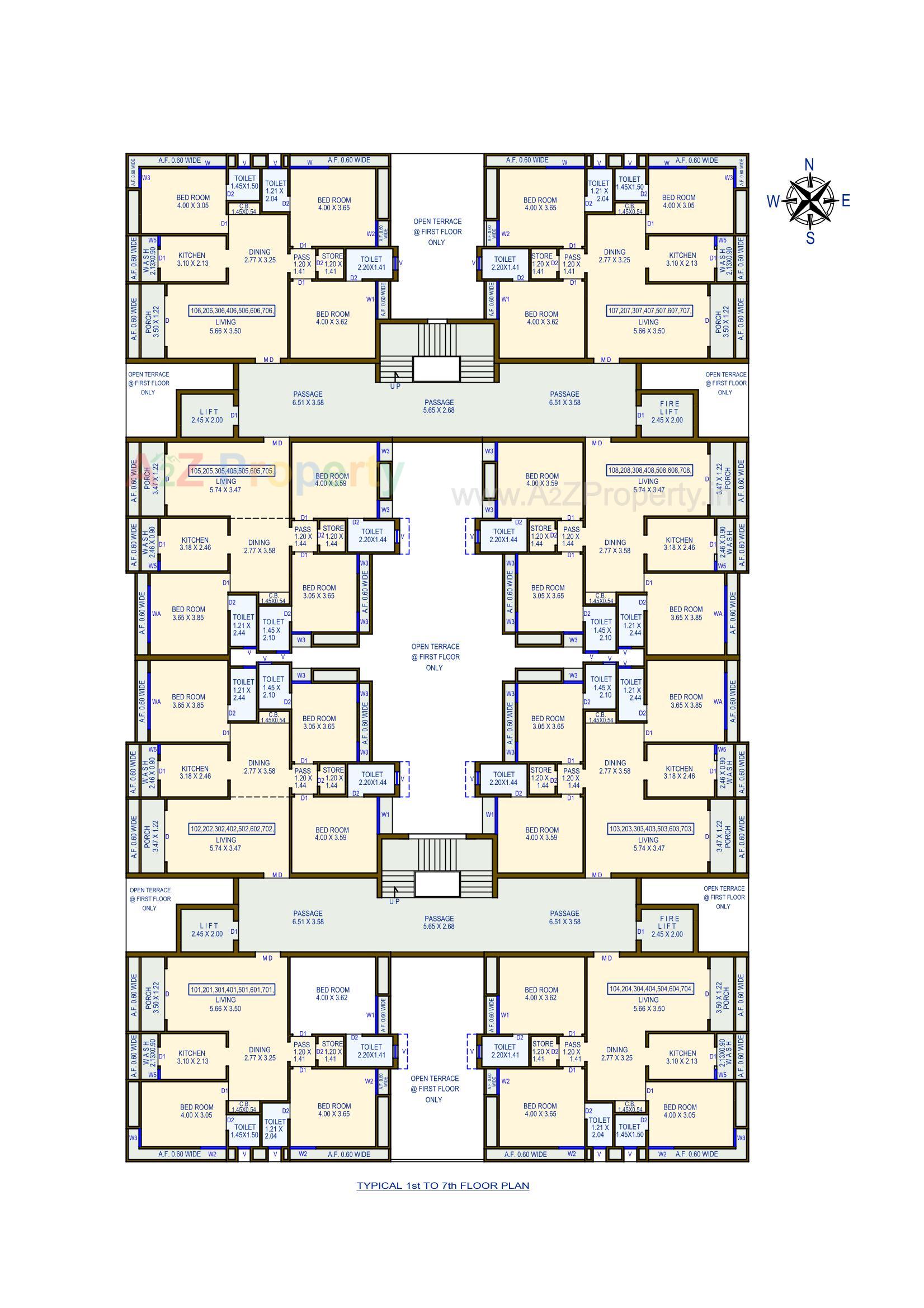Layout of real estate project Silver Heights located at Vibhapar, Jamnagar, Gujarat