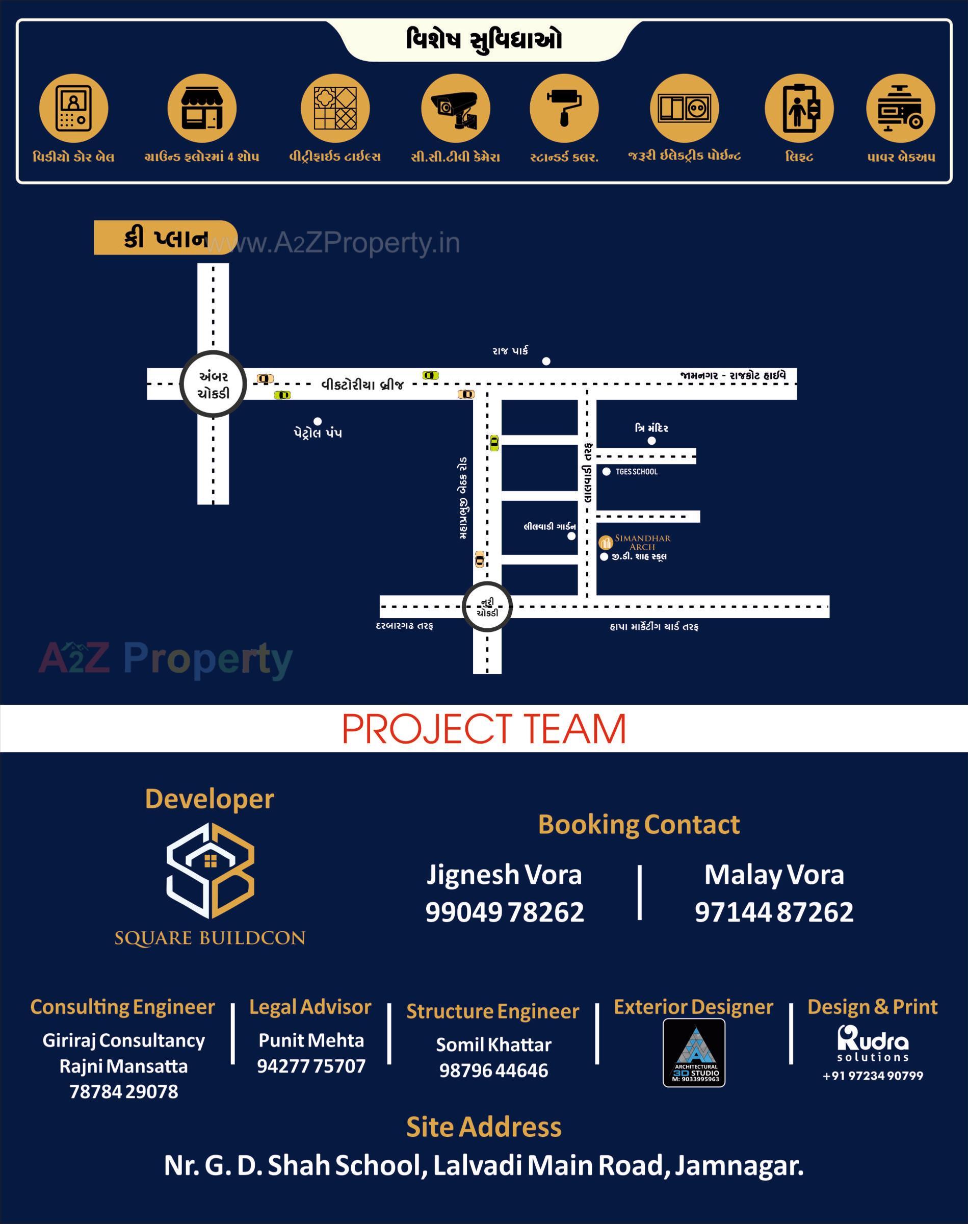  of real estate project Simandhar Arch located at Vibhapar, Jamnagar, Gujarat