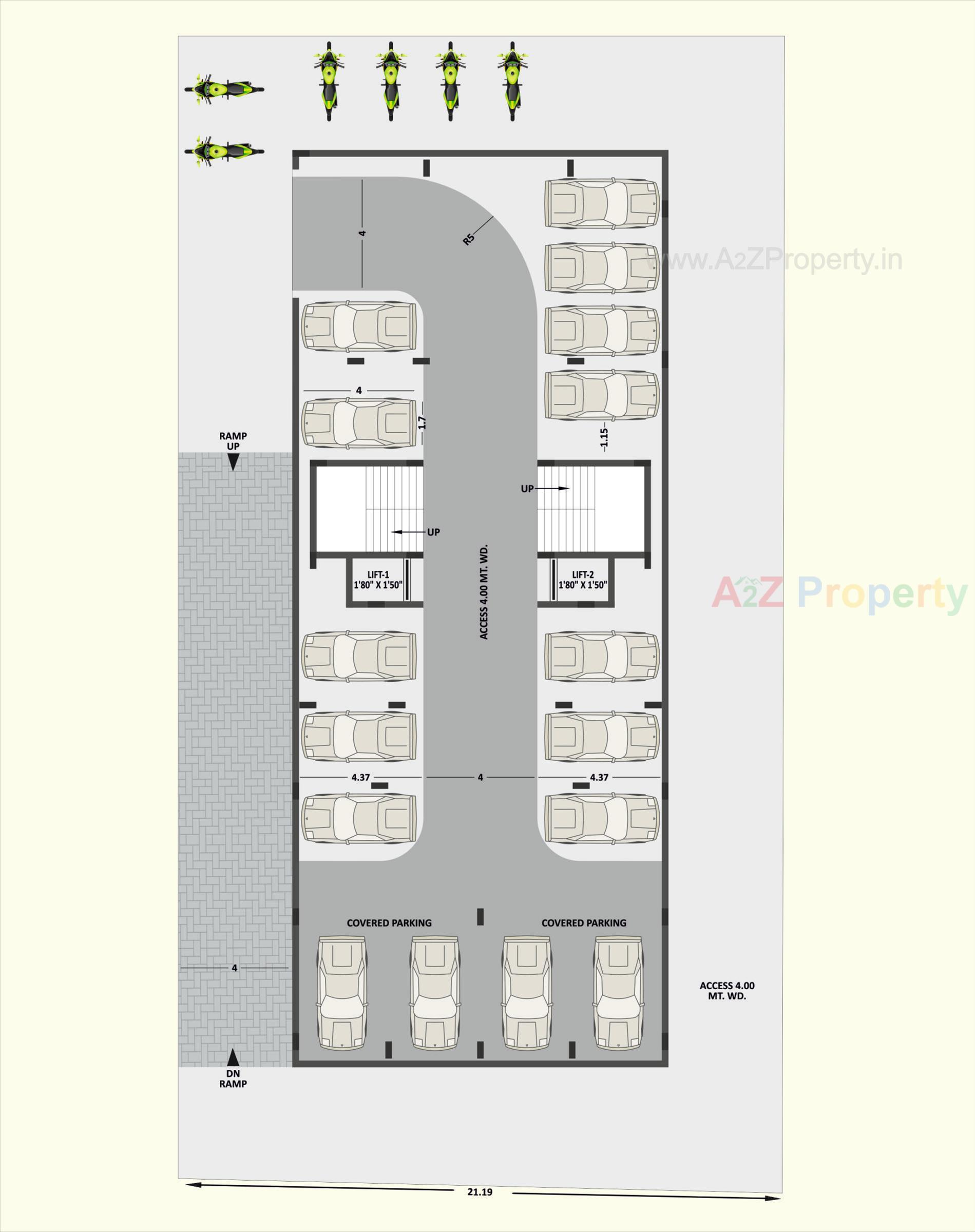 Layout of real estate project Simandhar Arch located at Vibhapar, Jamnagar, Gujarat