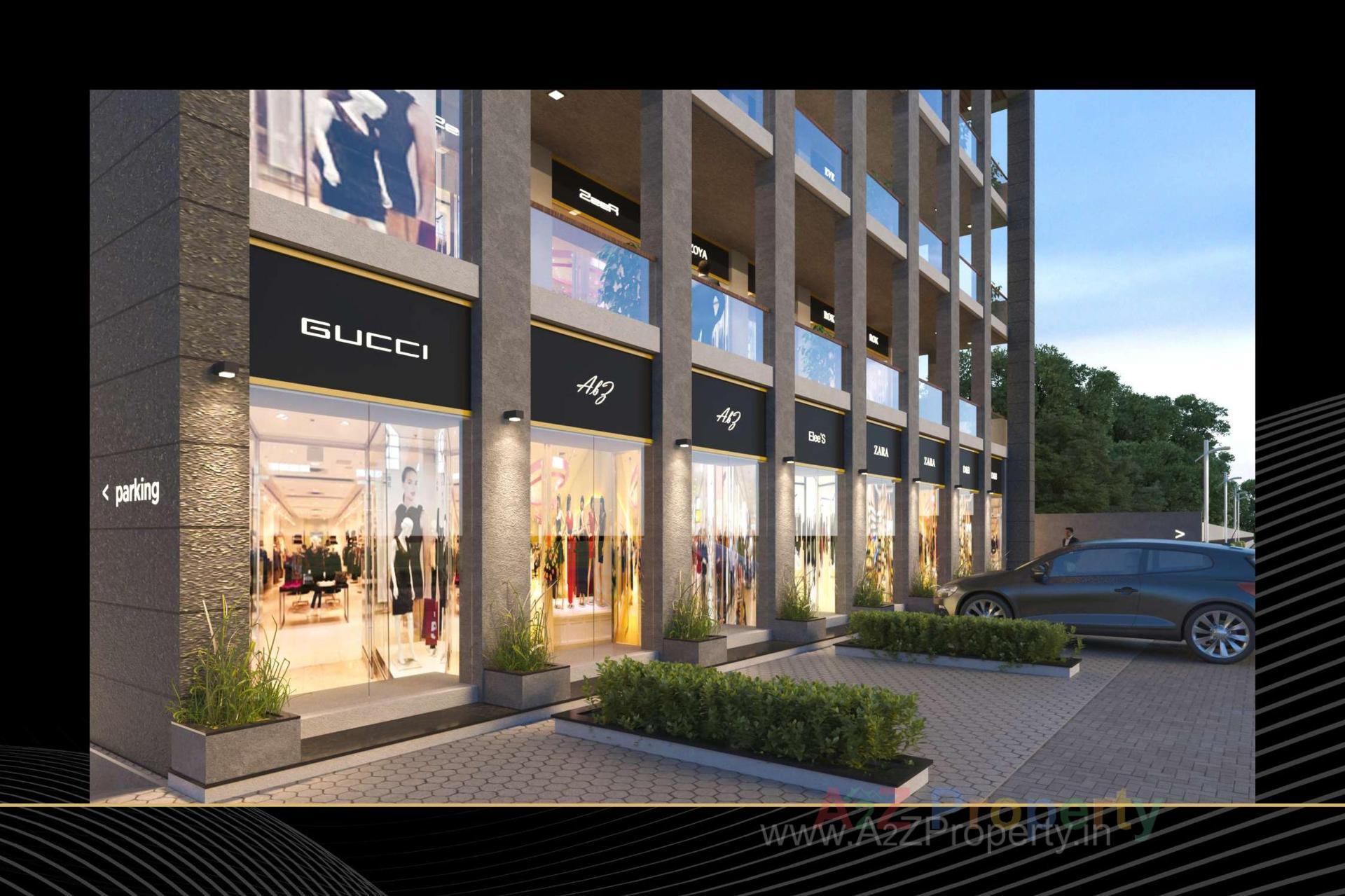 3D Elevation of real estate project Simandhar Space located at Jamnagar, Jamnagar, Gujarat