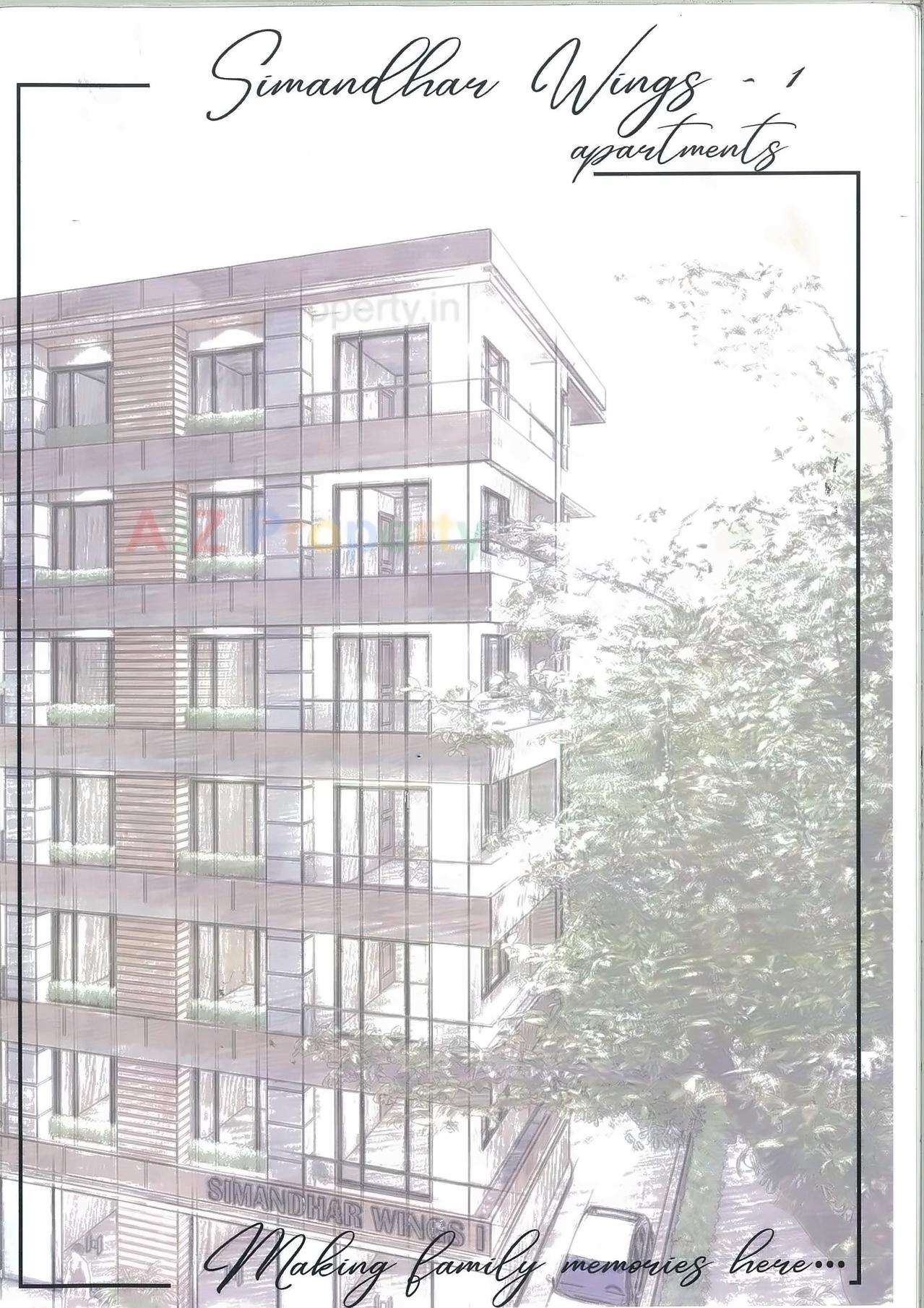 3D Elevation of real estate project Simandhars located at Jada, Jamnagar, Gujarat