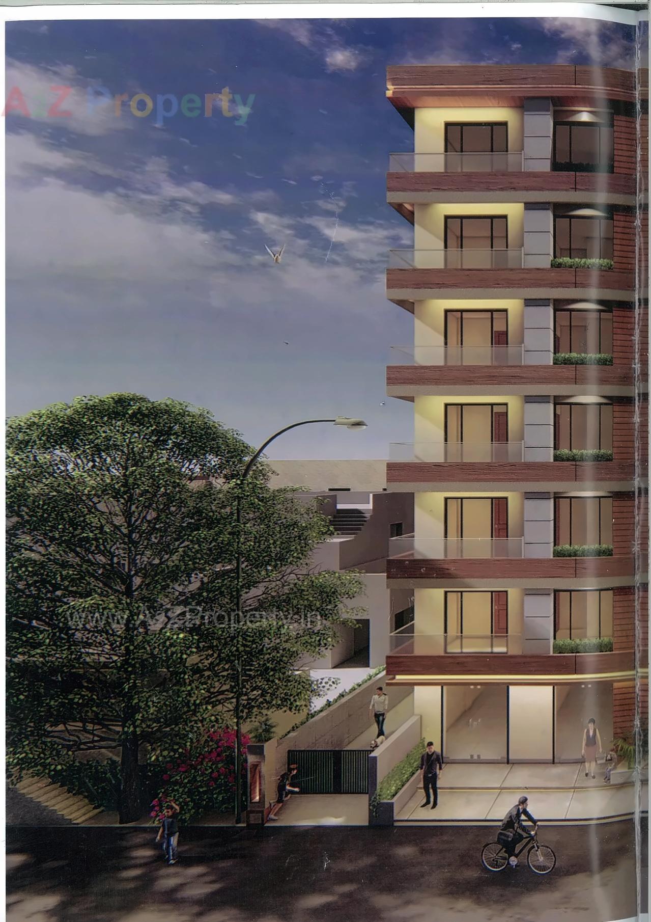 3D Elevation of real estate project Simandhars located at Jada, Jamnagar, Gujarat