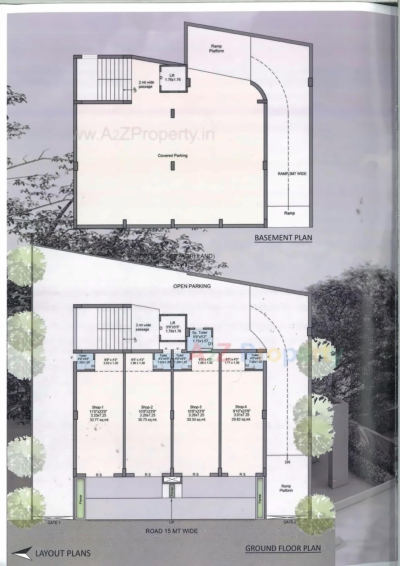 Layout of real estate project Simandhars located at Jada, Jamnagar, Gujarat