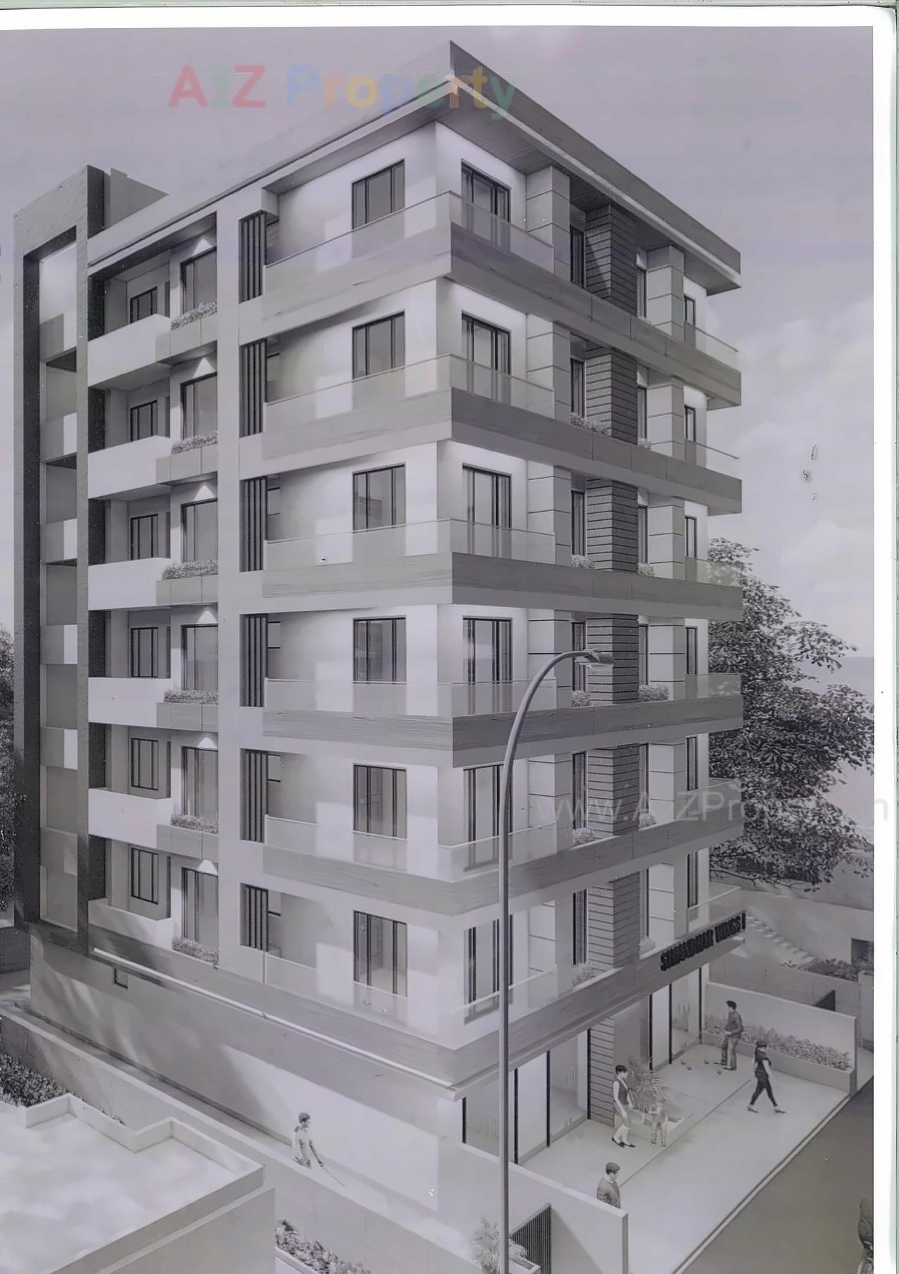 3D Elevation of real estate project Simandhars located at Jada, Jamnagar, Gujarat