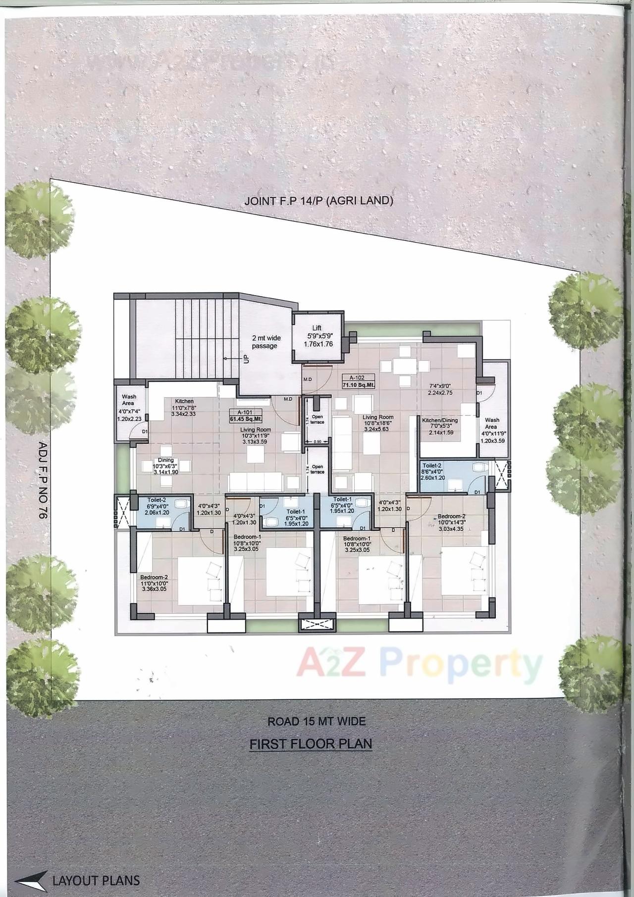 Layout of real estate project Simandhars located at Jada, Jamnagar, Gujarat