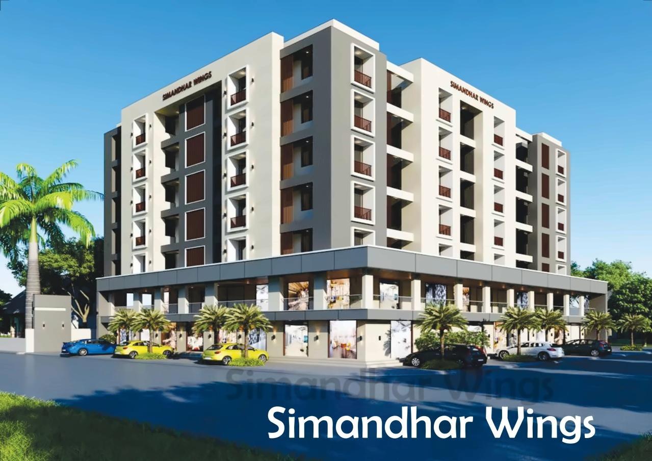3D Elevation of real estate project Simandhars located at Jamnagar, Jamnagar, Gujarat