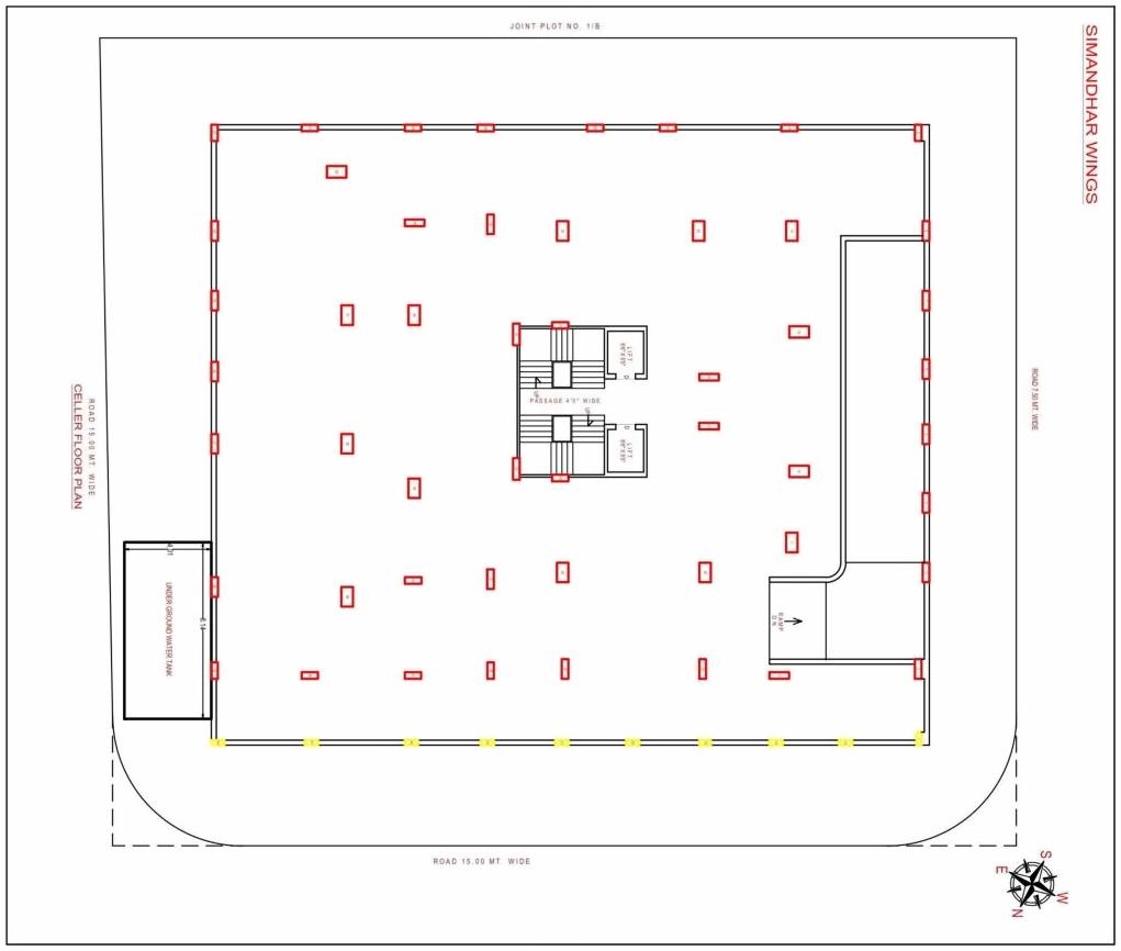 Layout of real estate project Simandhars located at Jamnagar, Jamnagar, Gujarat