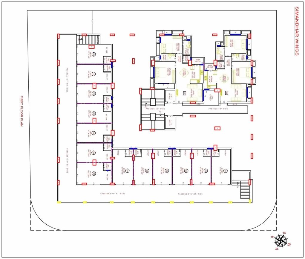 Layout of real estate project Simandhars located at Jamnagar, Jamnagar, Gujarat