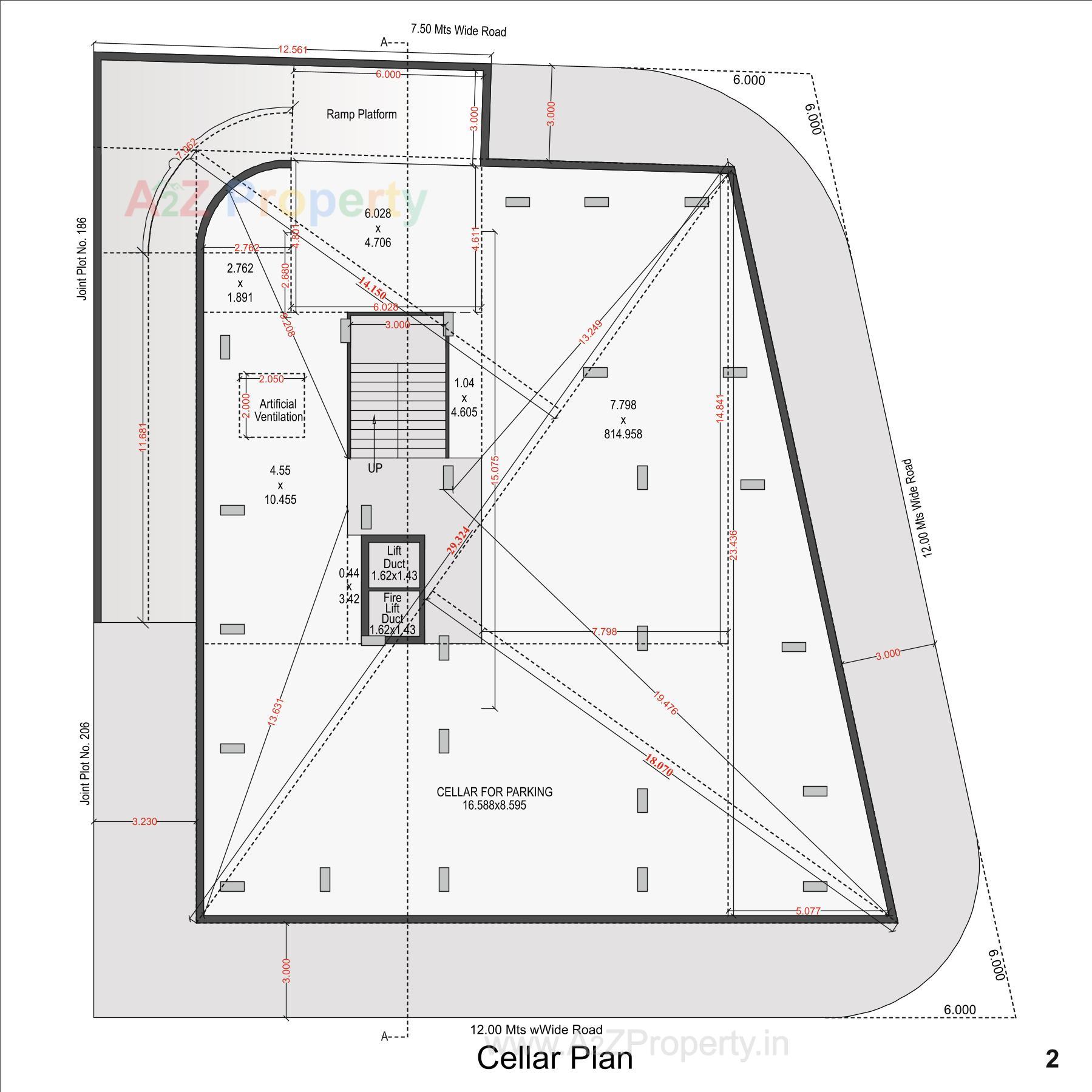 Layout of real estate project Soham Elegance located at Vibhapar, Jamnagar, Gujarat