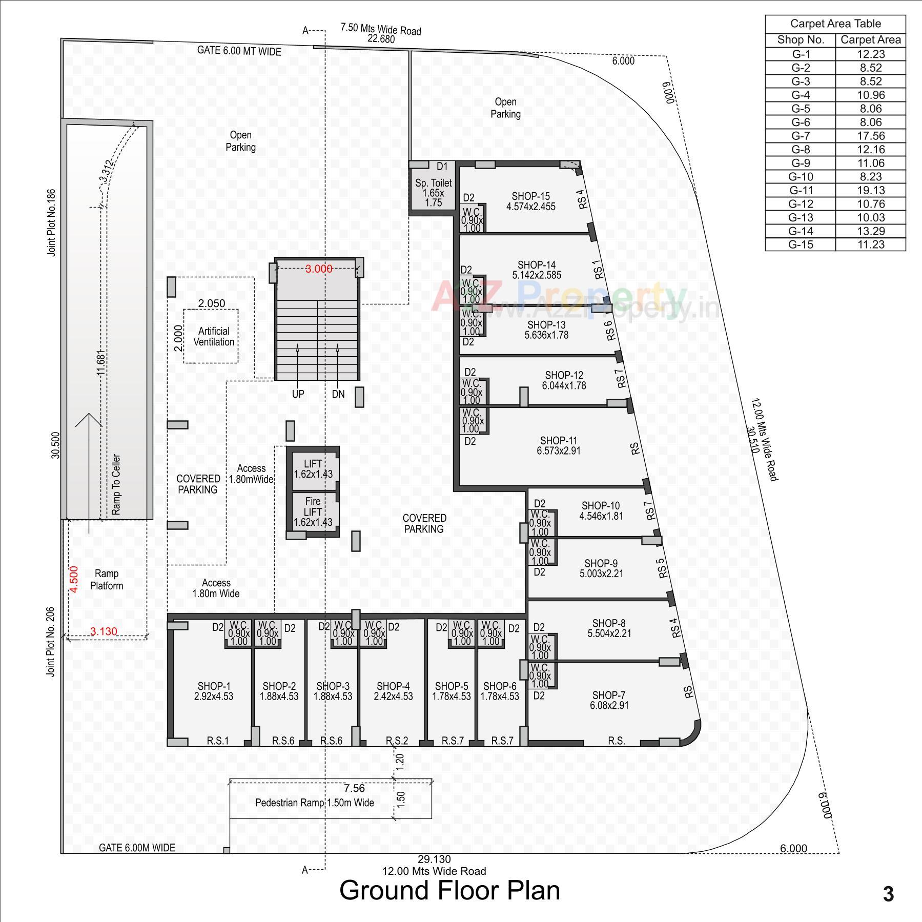 Layout of real estate project Soham Elegance located at Vibhapar, Jamnagar, Gujarat