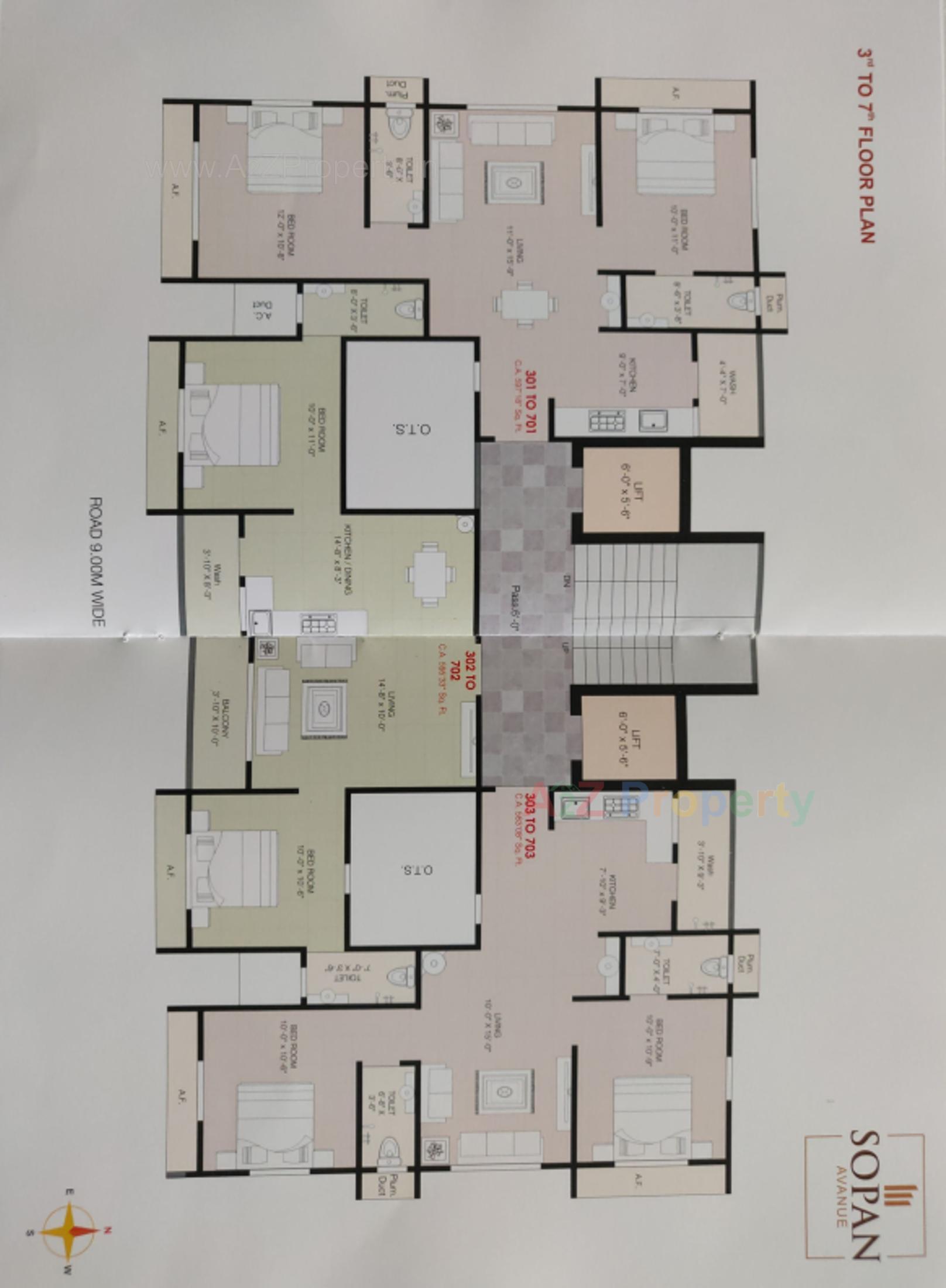 Layout of real estate project Sopan Avenue located at Jamnagar, Jamnagar, Gujarat