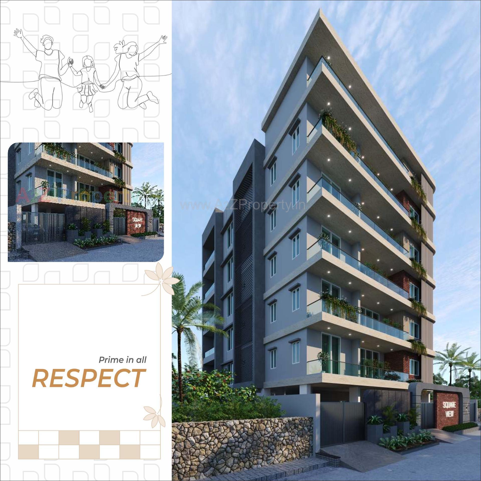 3D Elevation of real estate project Square View located at Jamnagar, Jamnagar, Gujarat