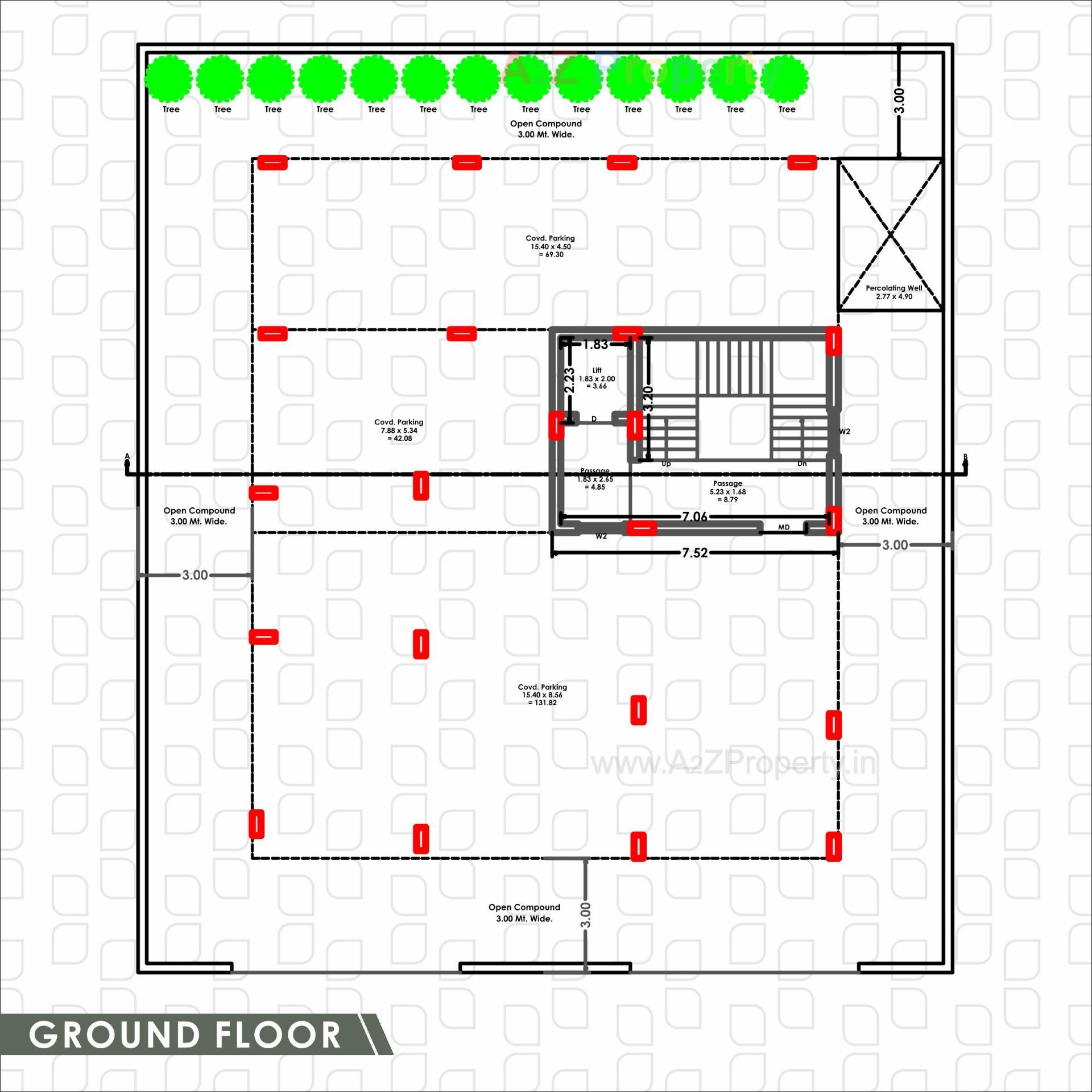 Layout of real estate project Square View located at Jamnagar, Jamnagar, Gujarat