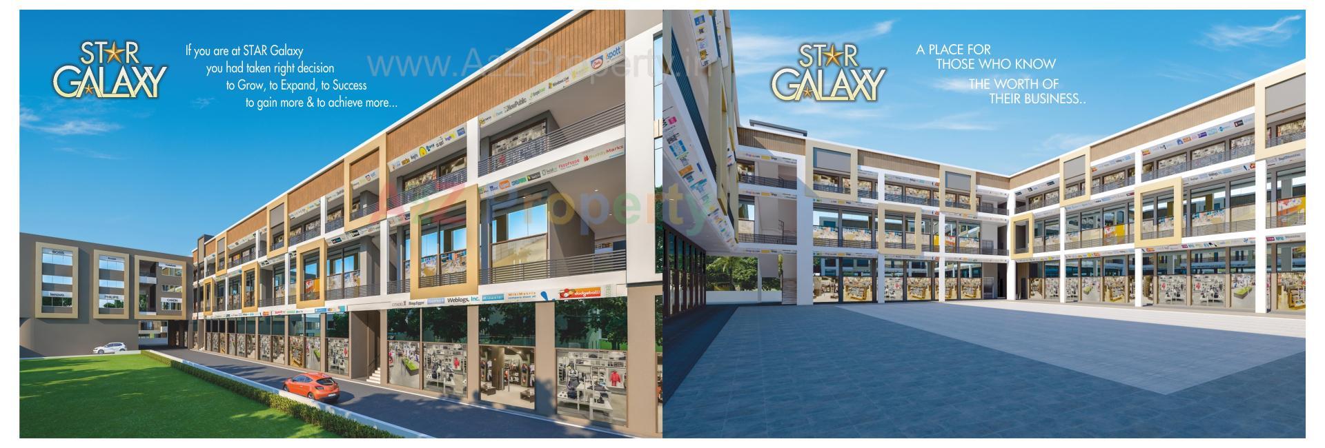 3D Elevation of real estate project Star Galaxy located at Jamnagar, Jamnagar, Gujarat