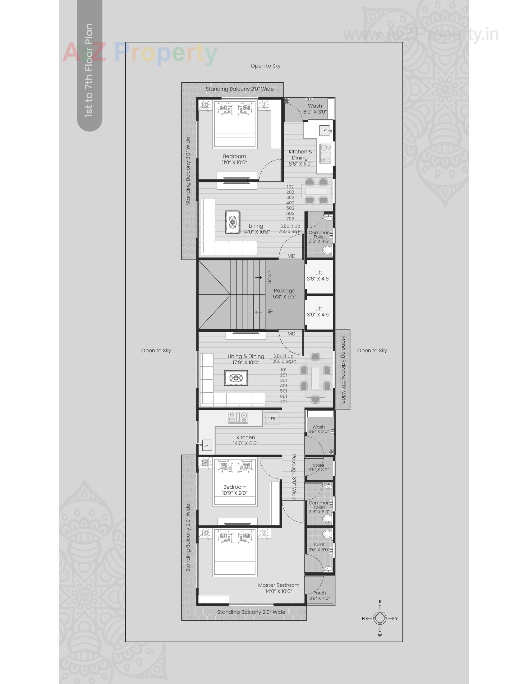 Layout of real estate project Swastik Heights located at Jamnagar, Jamnagar, Gujarat
