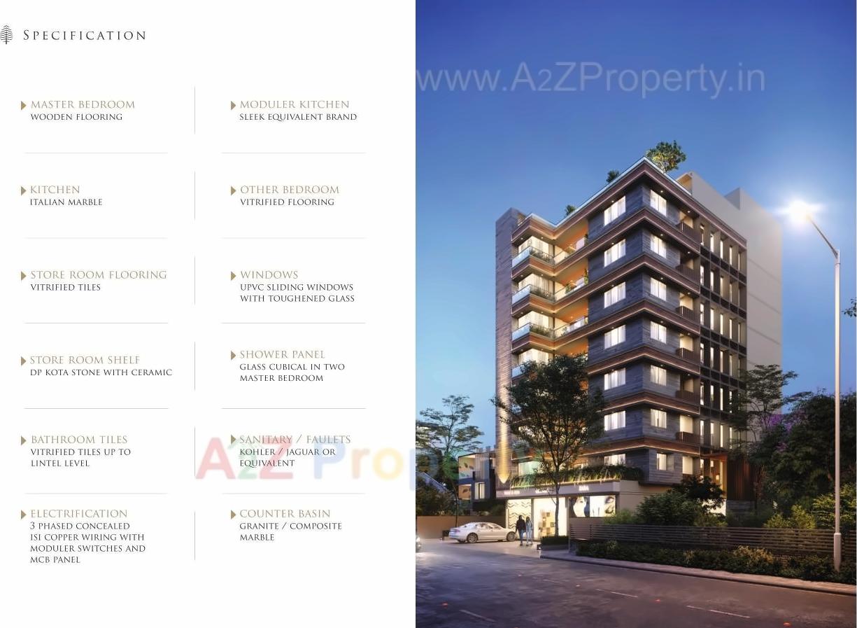 3D Elevation of real estate project The Park located at Dist, Jamnagar, Gujarat