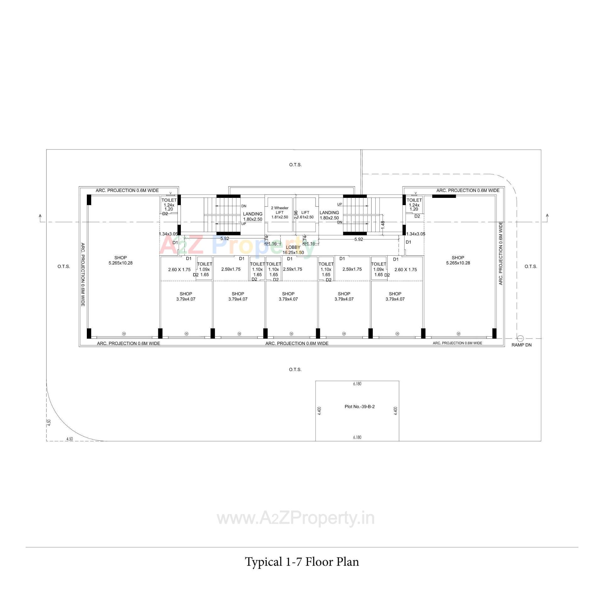 Layout of real estate project The Prime located at Jamnagar, Jamnagar, Gujarat