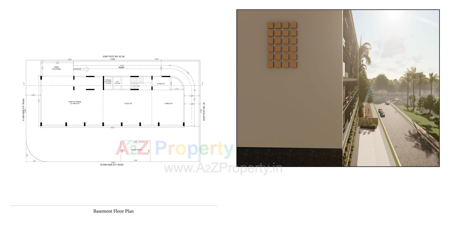 Layout of real estate project The Prime located at Jamnagar, Jamnagar, Gujarat