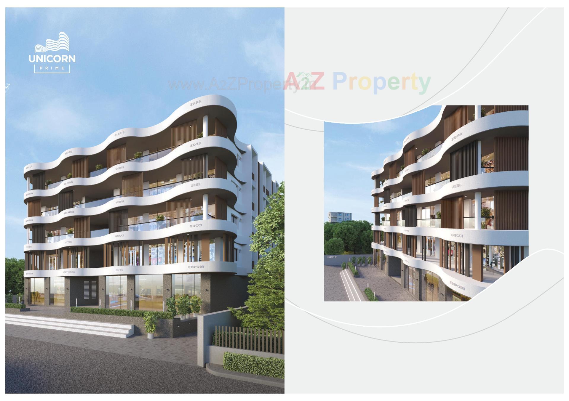 3D Elevation of real estate project Unicorn Prime located at Jamnagar, Jamnagar, Gujarat