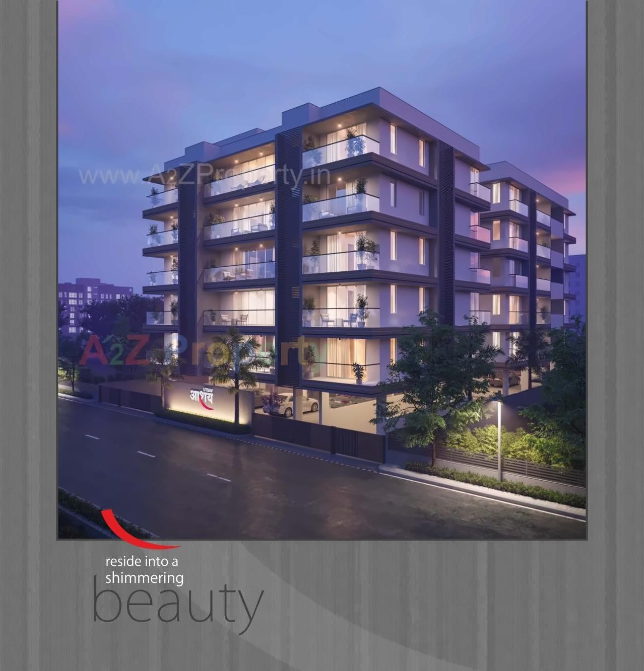 3D Elevation of real estate project Utsav Aashaya located at Jamnagar, Jamnagar, Gujarat